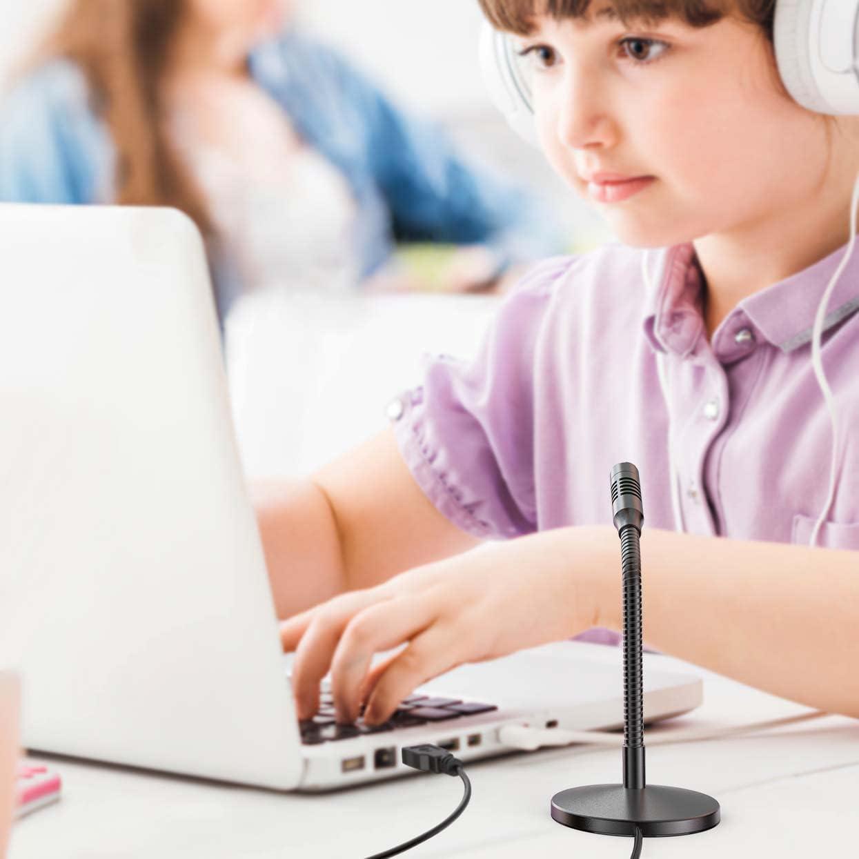 Micrófono USB FIFINE K050 Mini de Escritorio Ajustable Negro