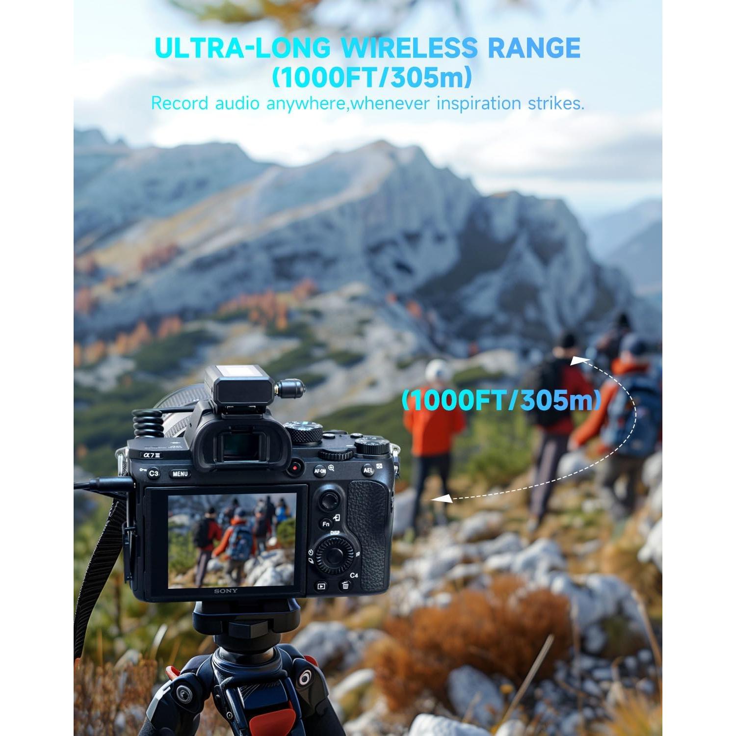 Micrófono Lavalier Inalámbrico Donner VPM-20 2 Canales 305m