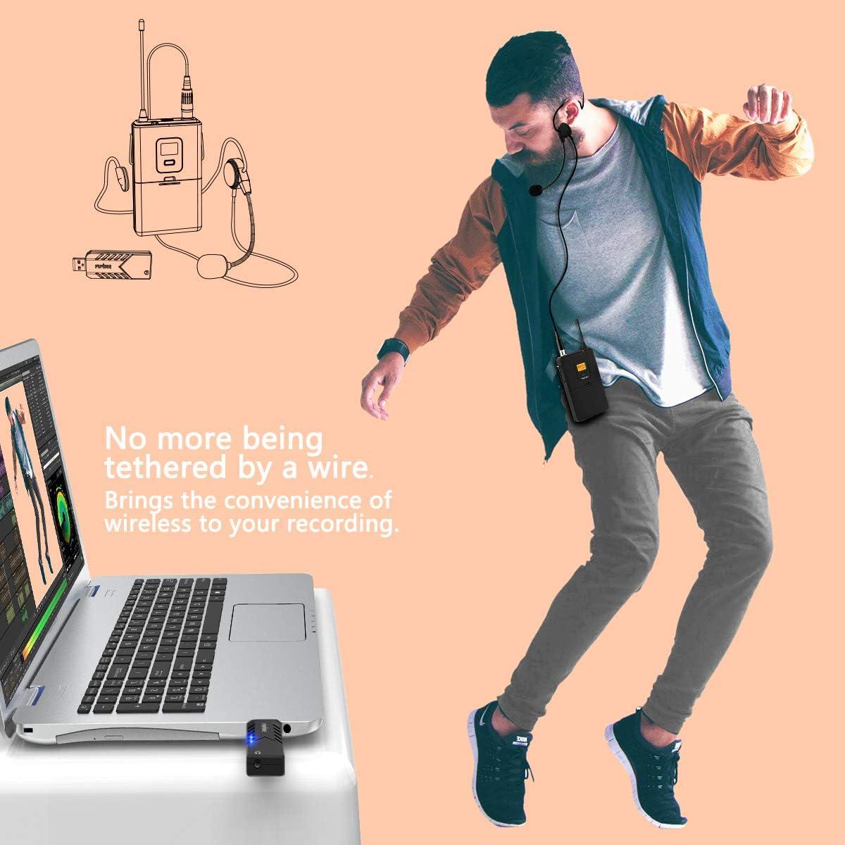 Micrófono Inalámbrico USB FIFINE K031B para PC y Mac