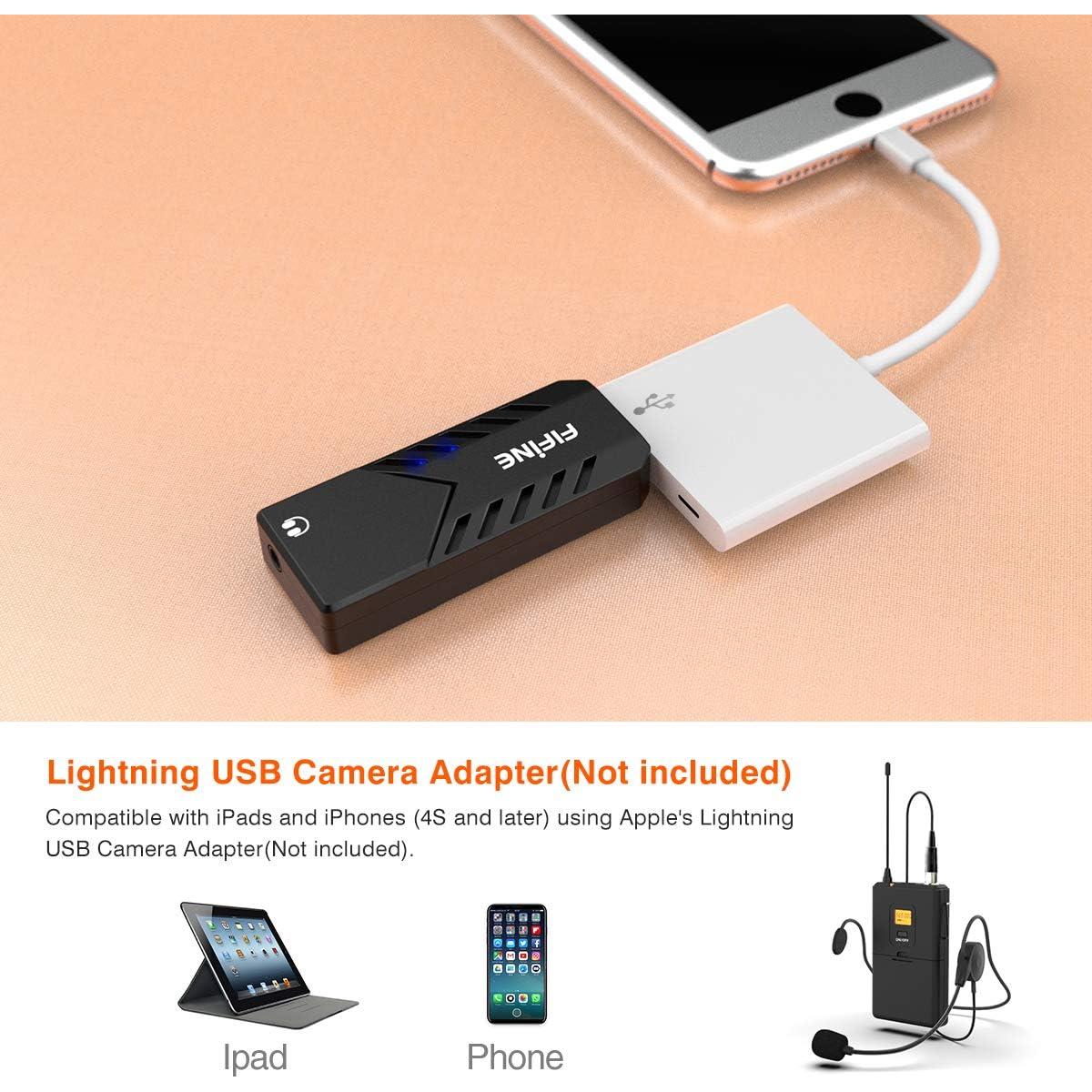 Micrófono Inalámbrico USB FIFINE K031B para PC y Mac