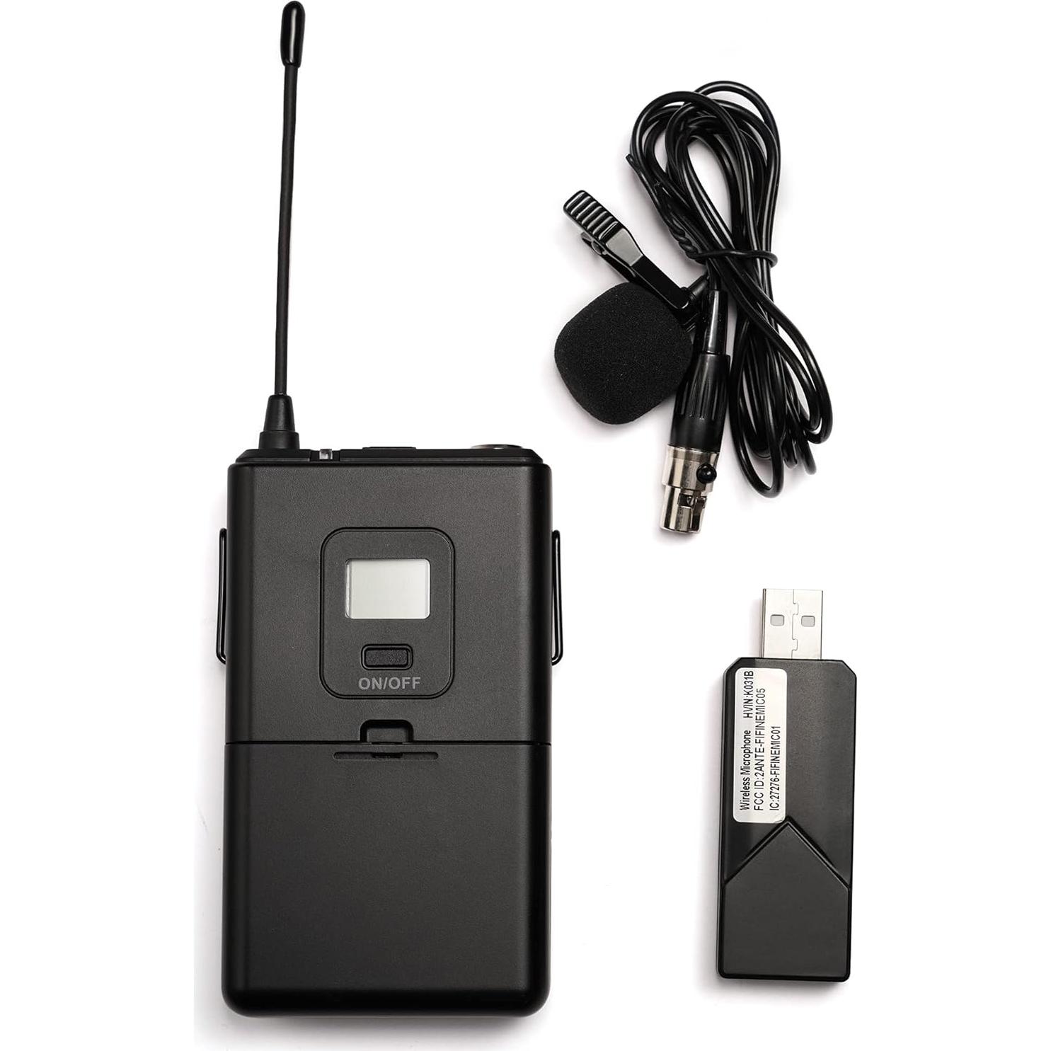 Micrófono Inalámbrico USB FIFINE K031B para PC y Mac