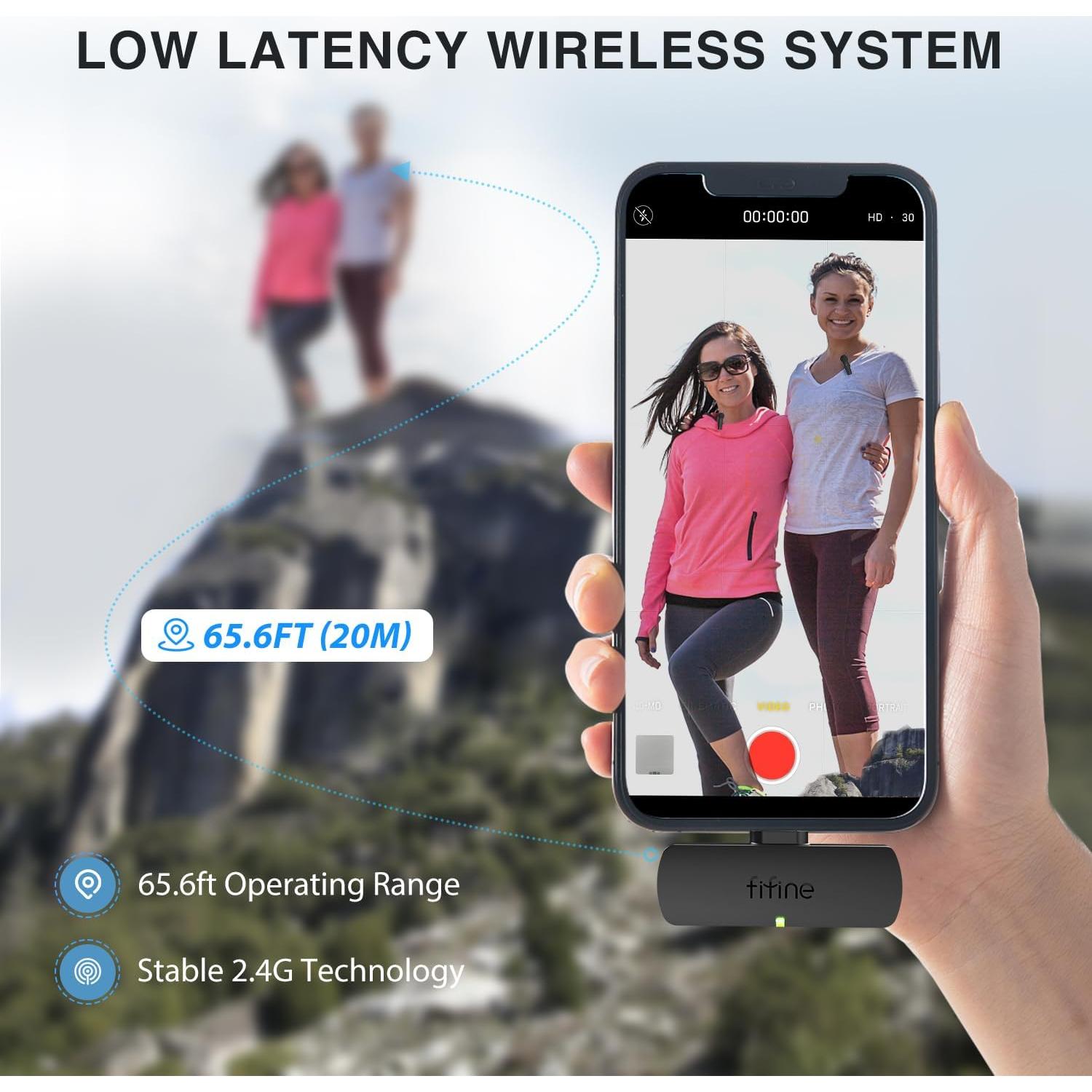 Sistema Lavalier Inalámbrico FIFINE M8 con 2 Micrófonos