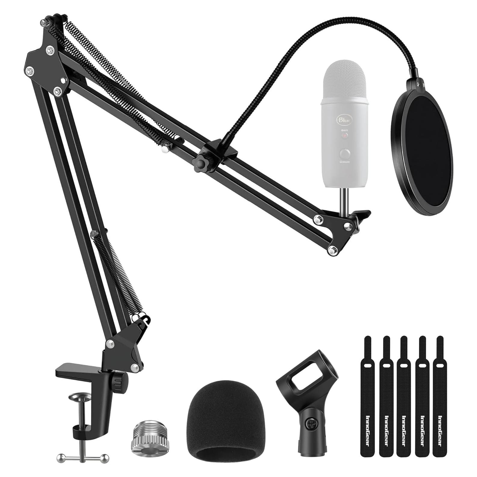 Soporte de Micrófono InnoGear Mediano con Filtro Pop y Antiviento