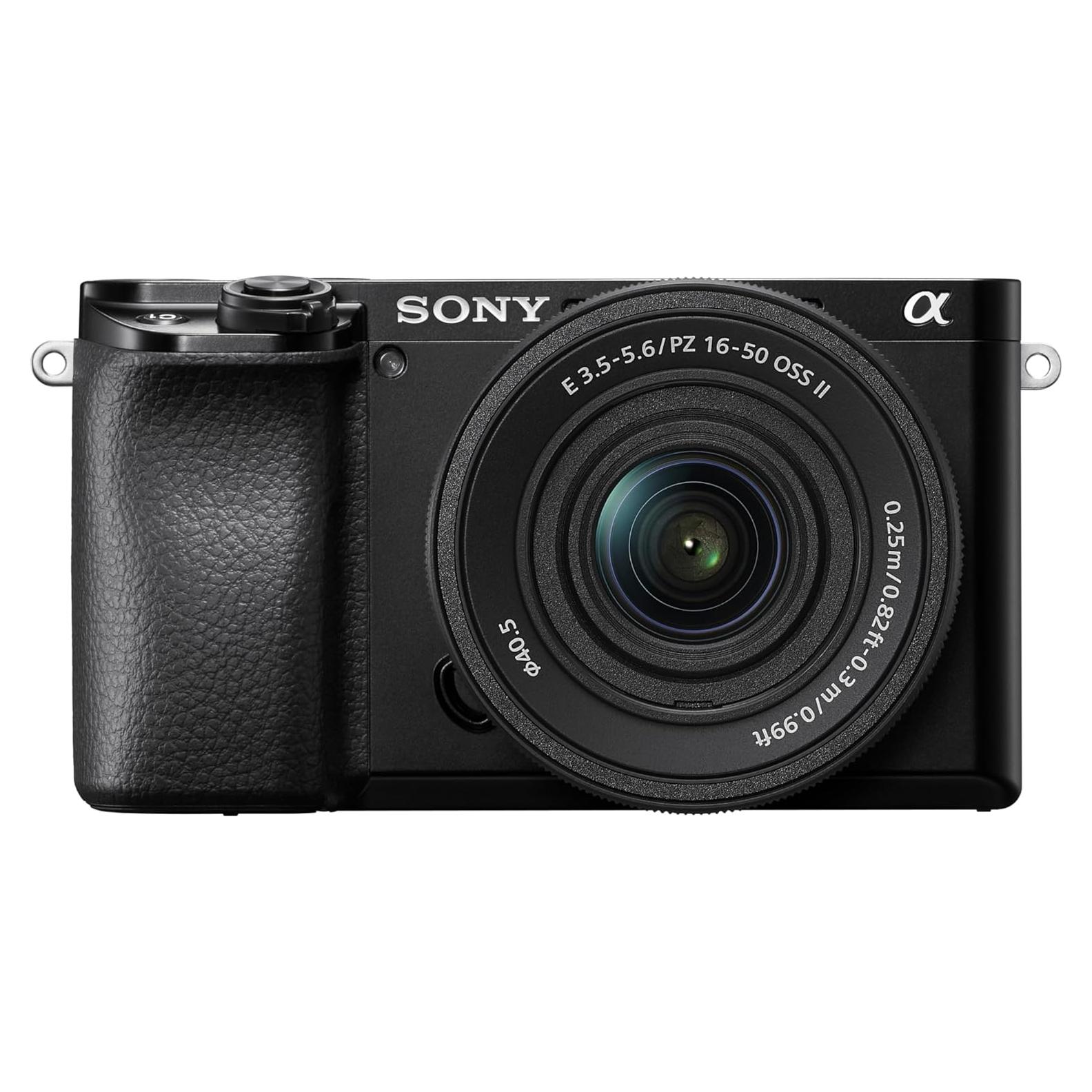 Cámara Sony Alpha 6100 con lente 16-50mm, 24.2MP, 4K