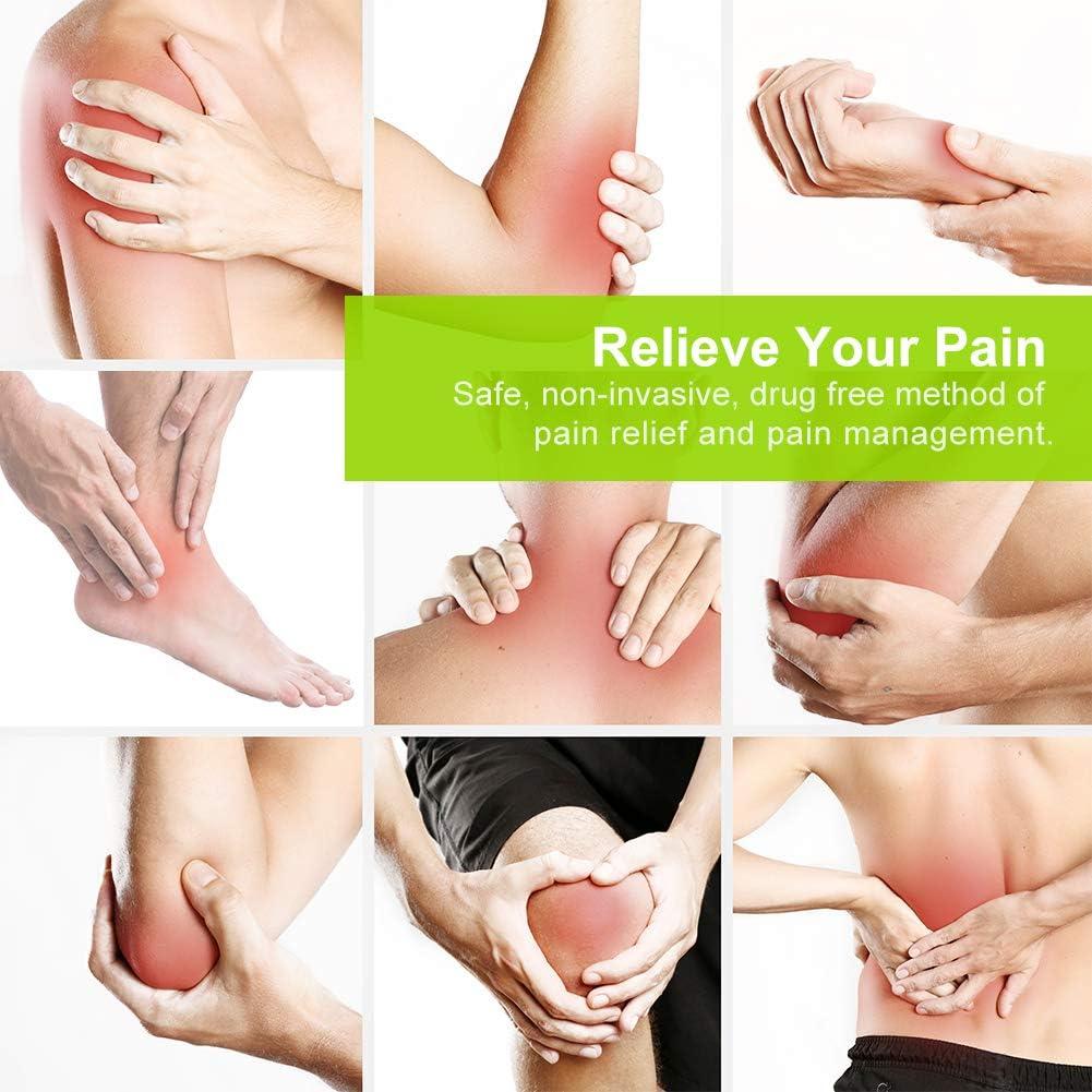 AUVON Estimulador Muscular TENS 24 Modos 8 Almohadillas