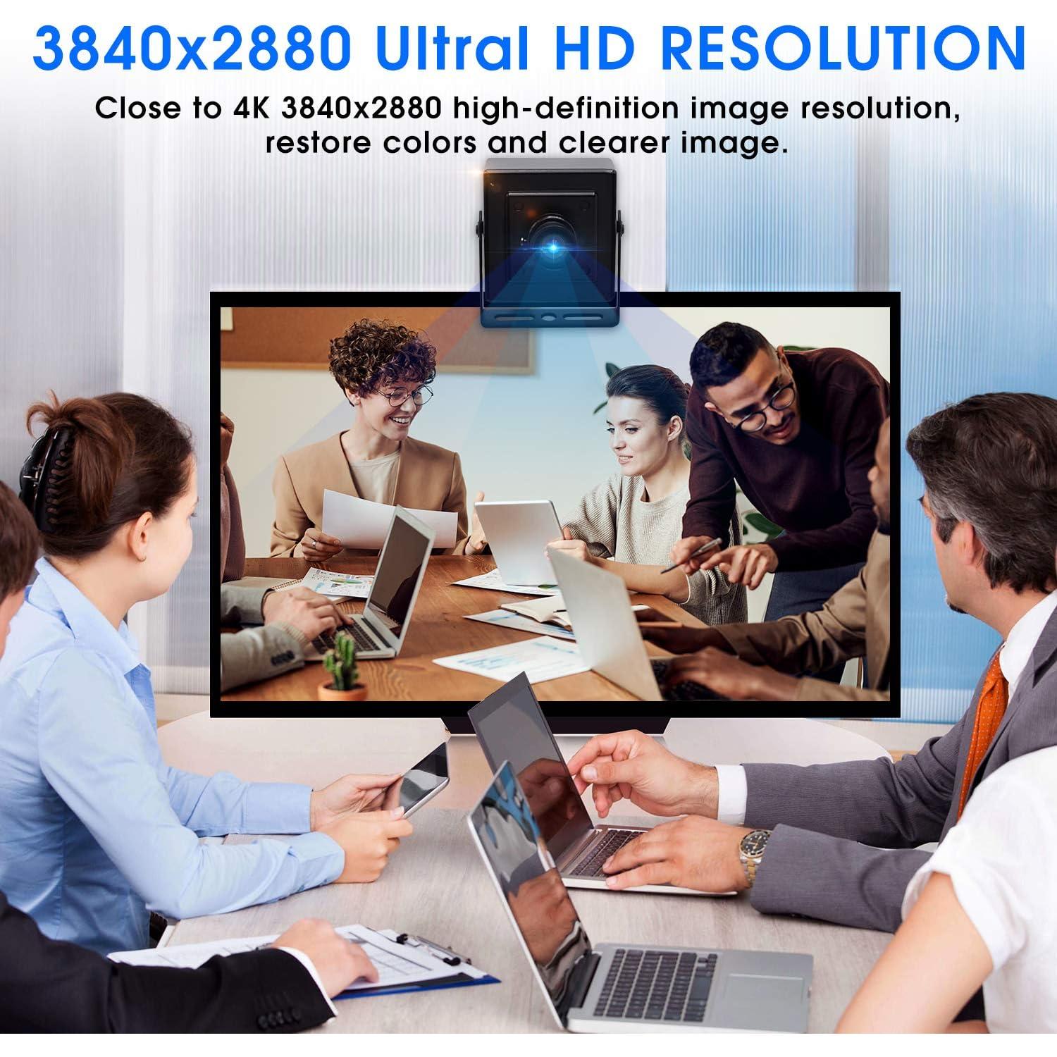 Webcam Hotpet 13MP HD USB con Lente Sin Distorsión 4K