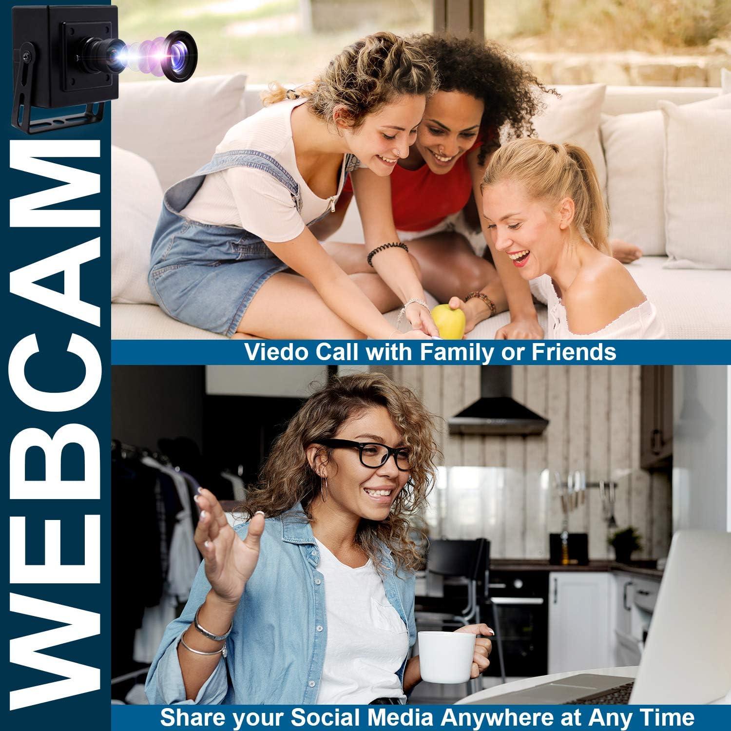 Webcam Hotpet 13MP HD USB con Lente Sin Distorsión 4K