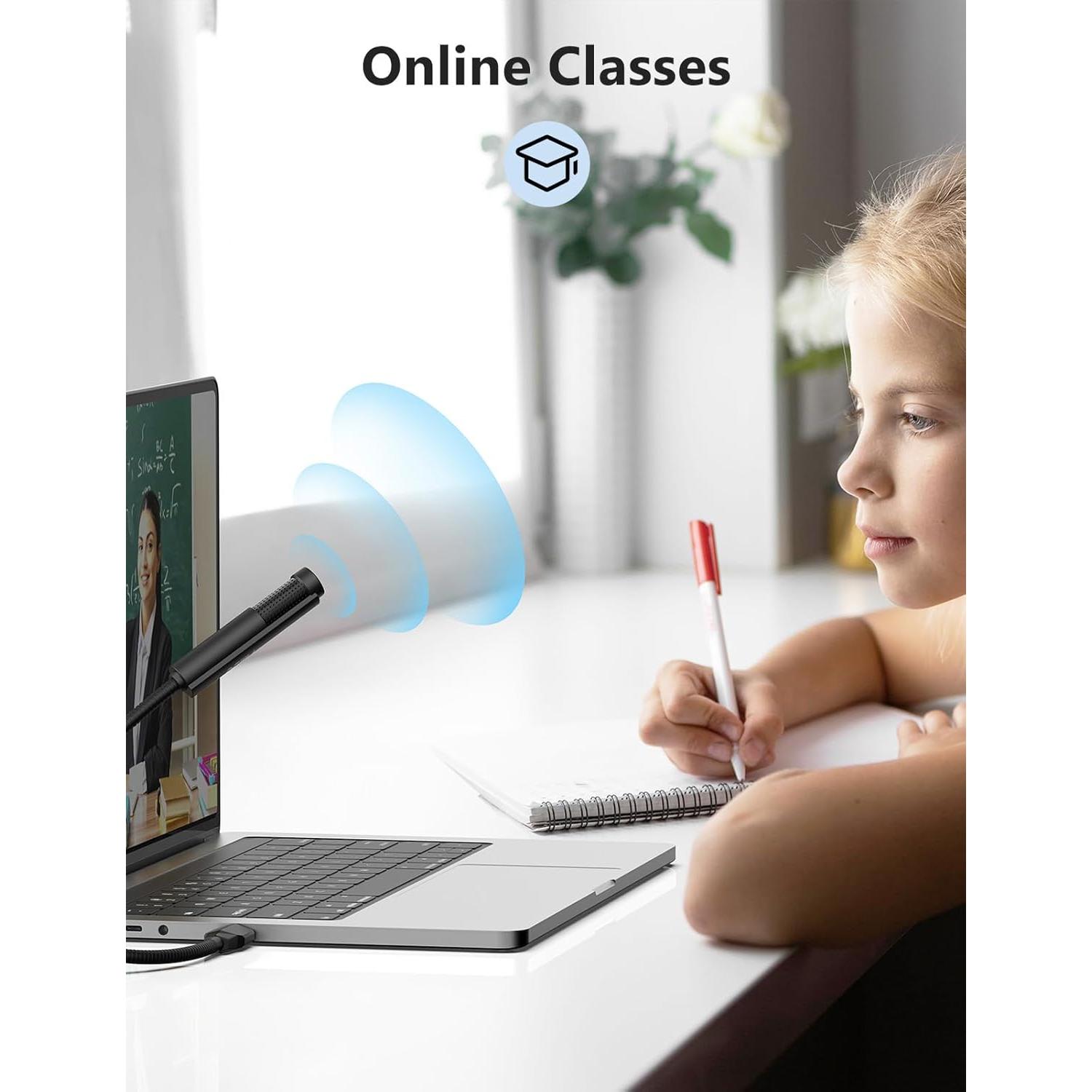 Micrófono USB MillSO Flexible Omnidireccional para PC