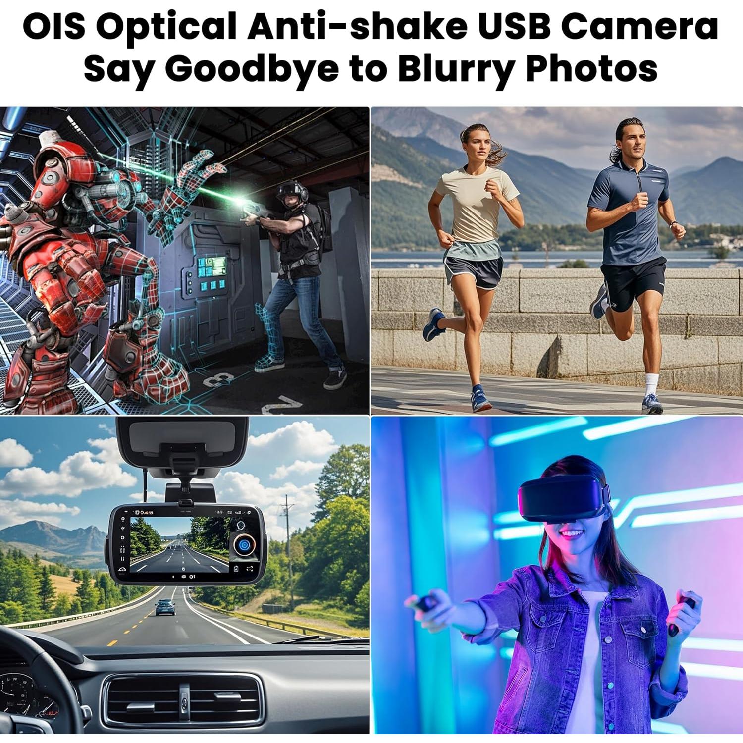 Cámara USB ELP 11MP 4K 30fps con IBIS Anti-Vibración