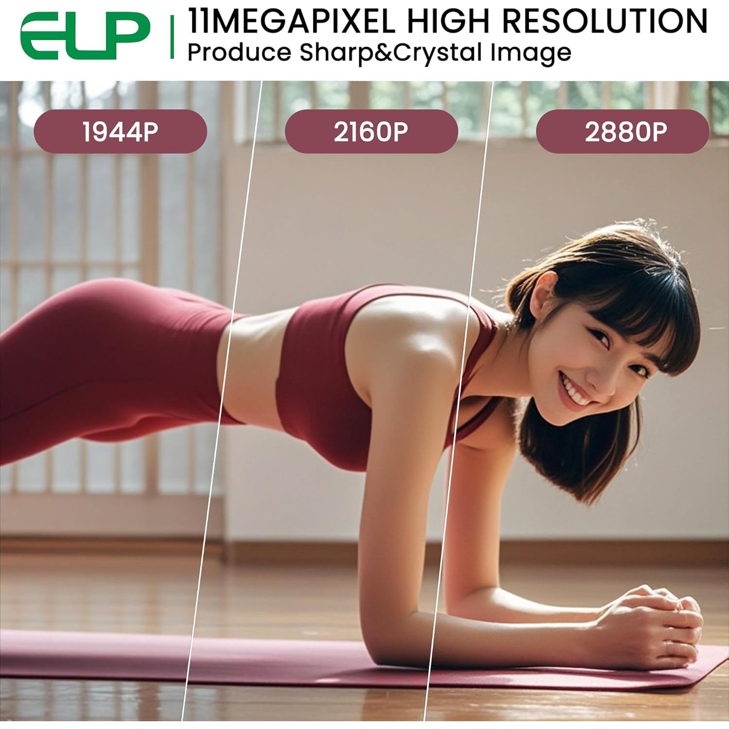 Cámara USB ELP 11MP 4K 30fps con IBIS Anti-Vibración