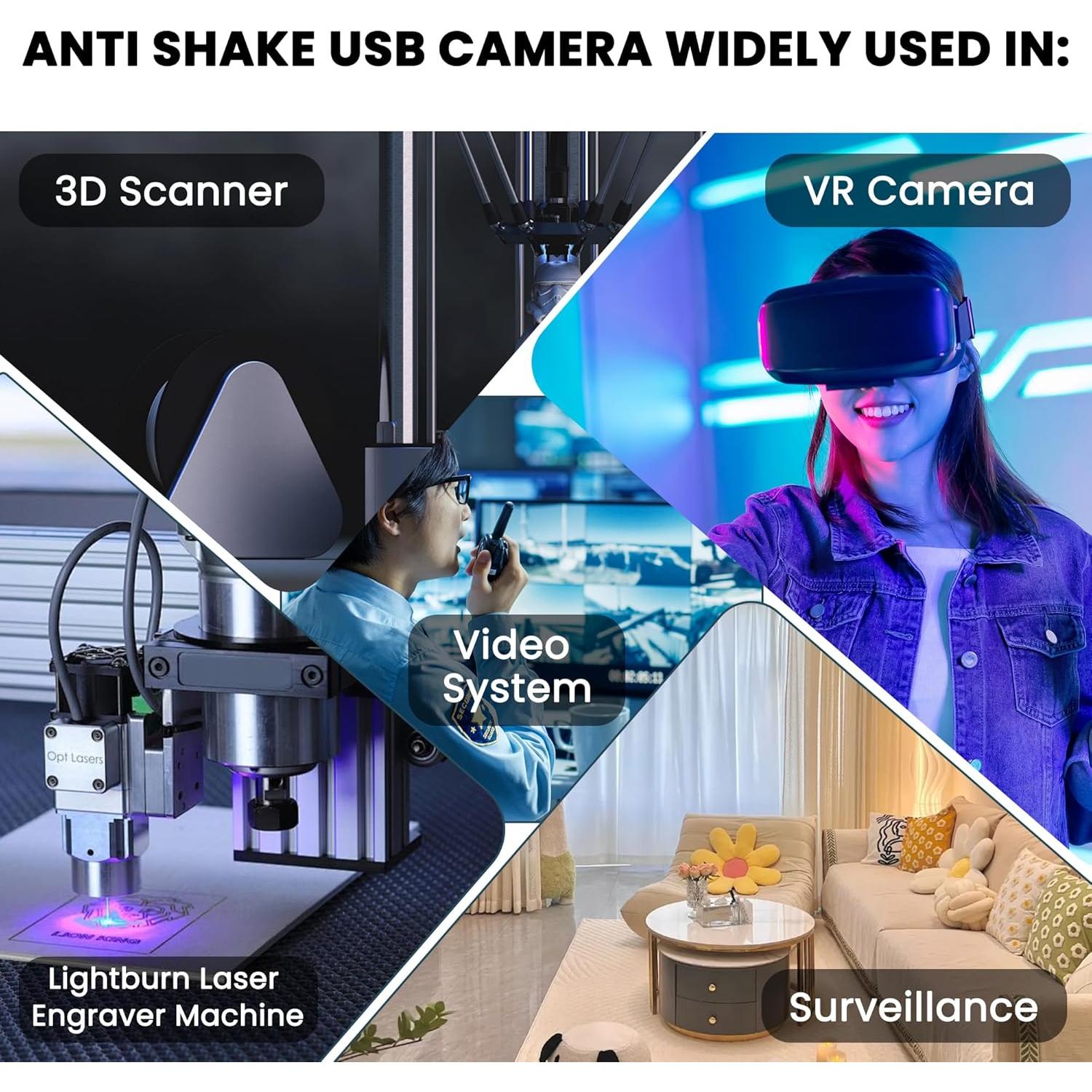 Cámara USB ELP 11MP 4K 30fps con IBIS Anti-Vibración