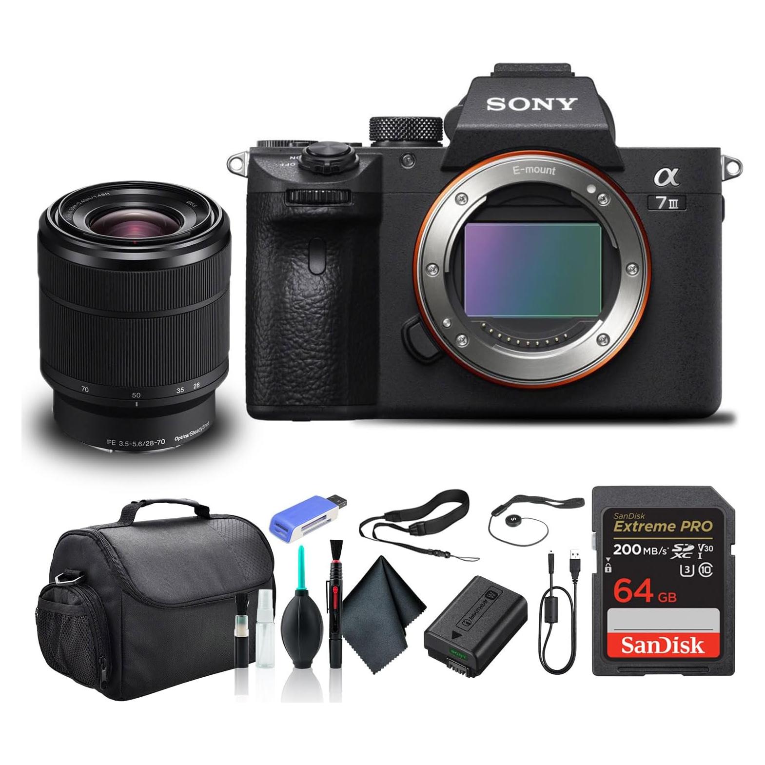 Cámara Sin Espejo Sony Alpha a7 III 24.2MP con Lente 28-70mm