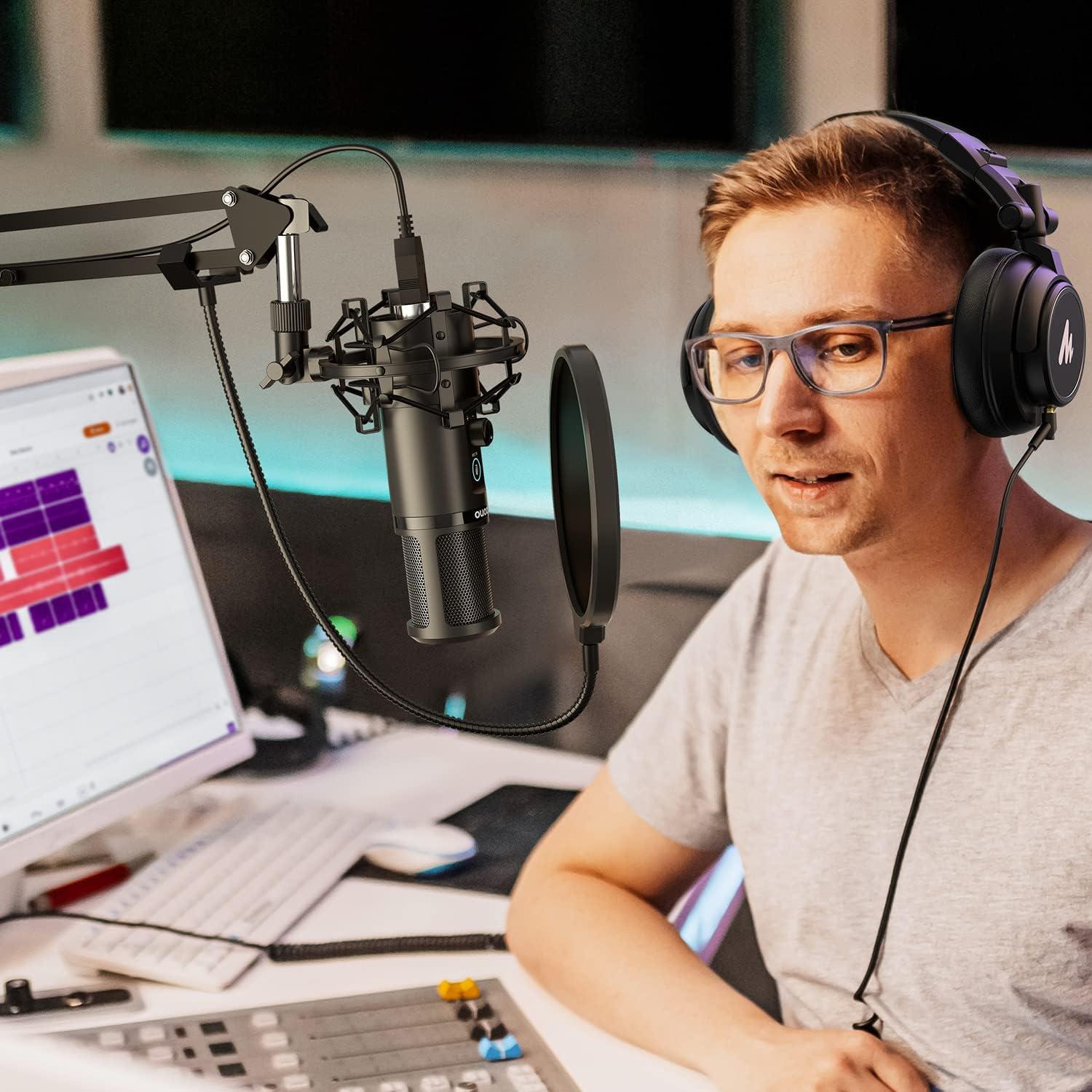 Micrófono Profesional MAONO PD100 para Podcast y Streaming