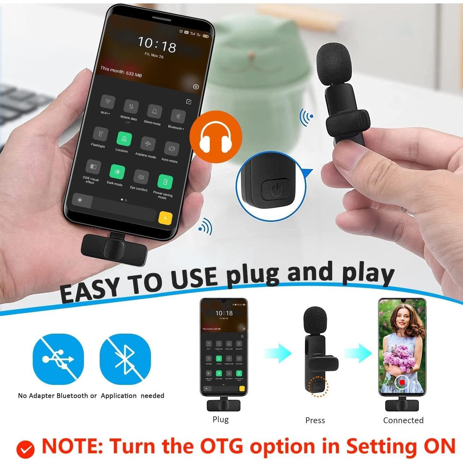 Micrófono Lavalier Inalámbrico MAYBESTA WM150 USB-C para iPhone 15