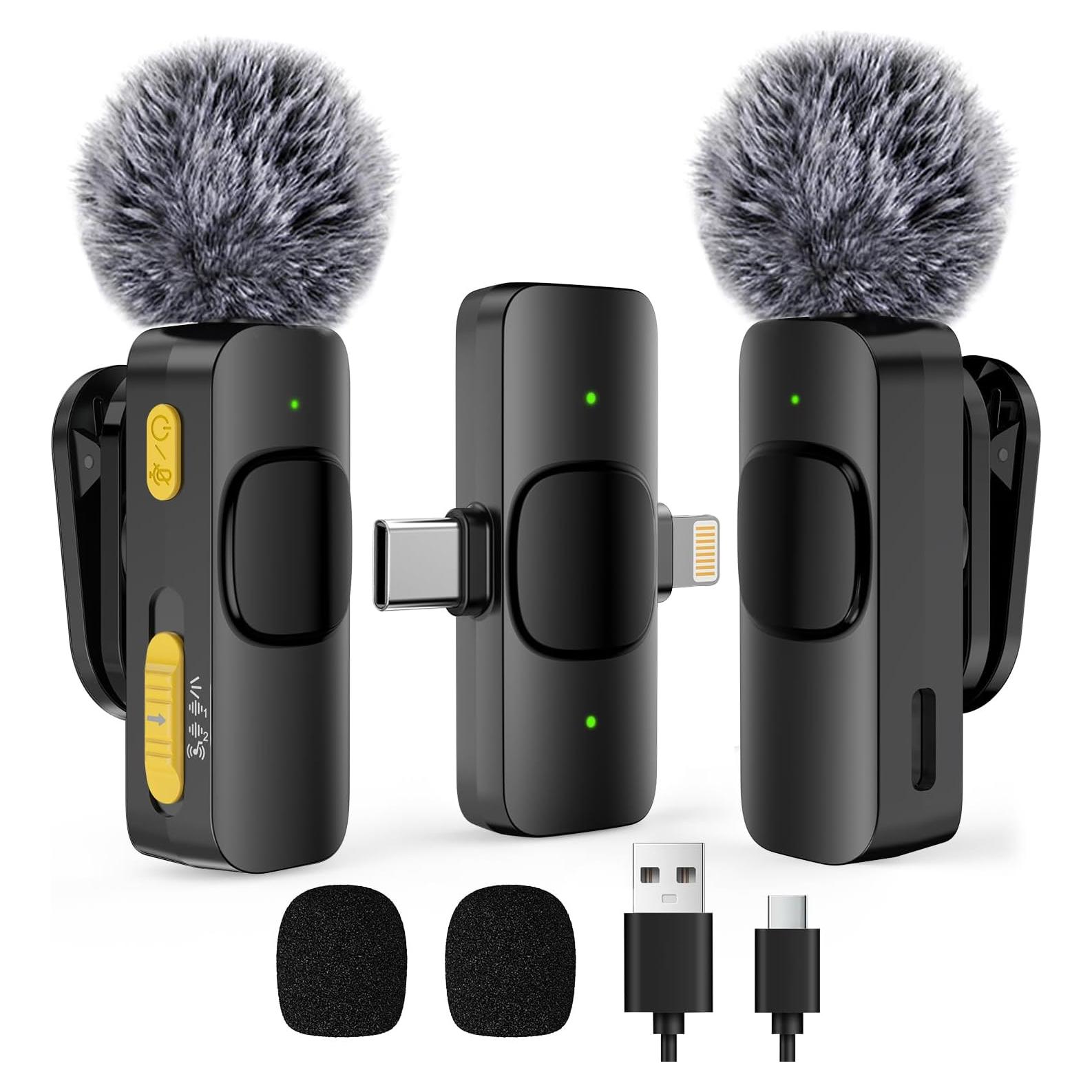 Micrófono Lavalier Inalámbrico MULBEVD L3 con Cancelación de Ruido