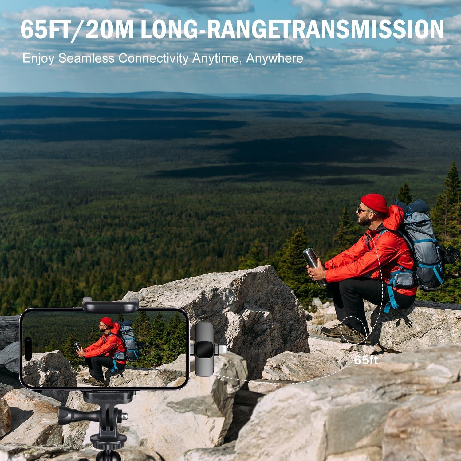 Micrófono Lavalier Inalámbrico MULBEVD L3 con Cancelación de Ruido