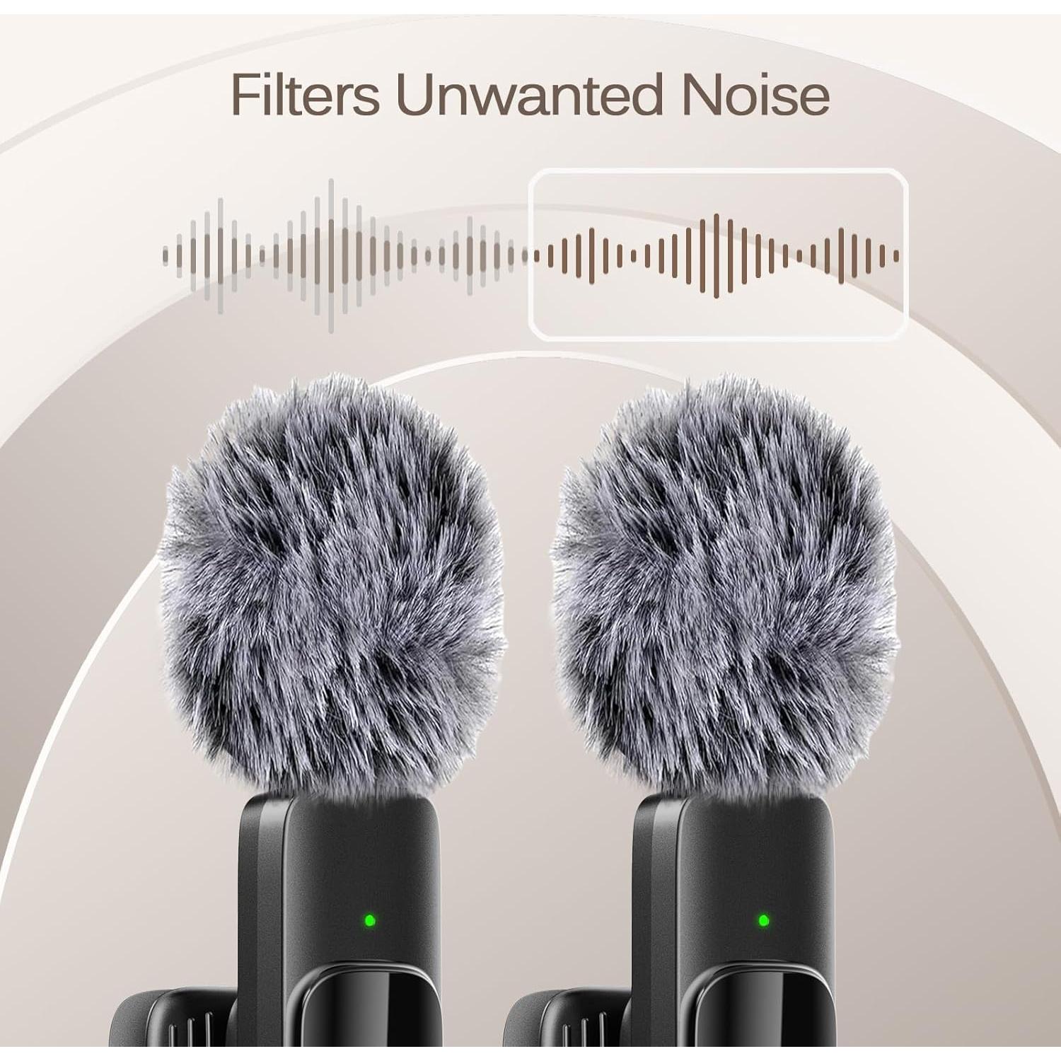 Micrófono Lavalier Inalámbrico Dual Labstandard para iPhone y iPad