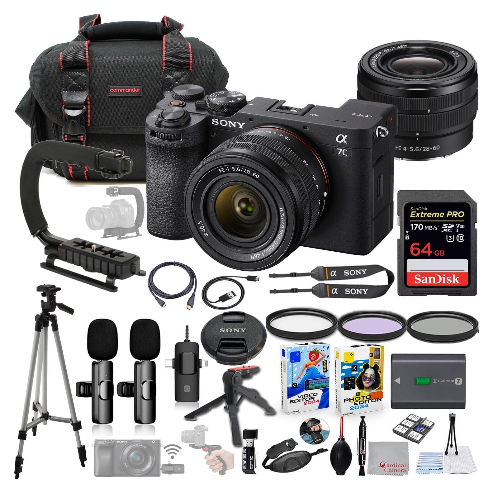 Cámara Sin Espejo Sony a7C II + Lente 28-60mm + Accesorios