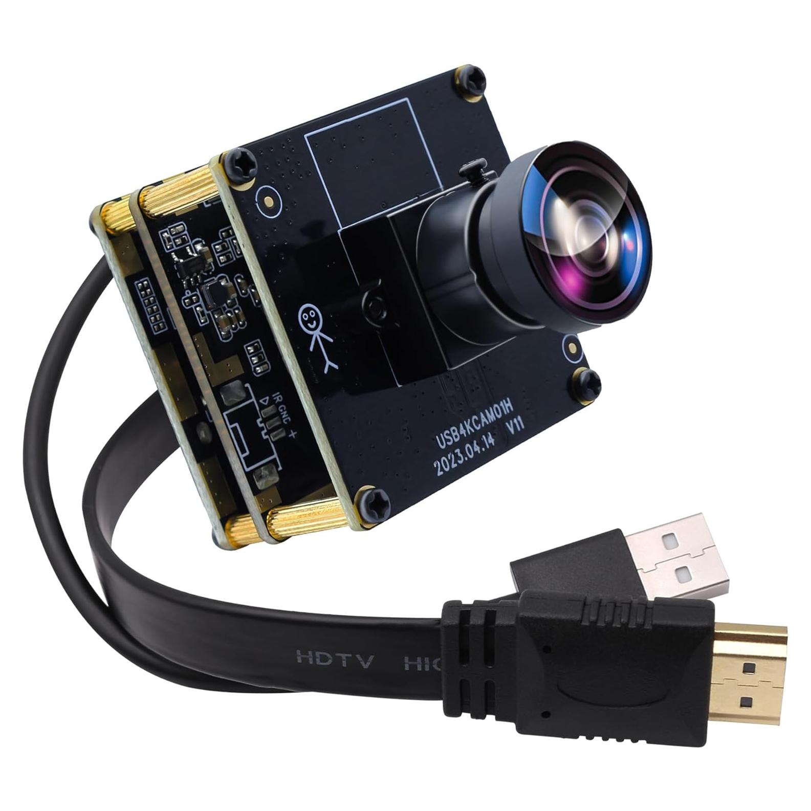 Cámara SVPRO 4K USB HDMI 120° Ángulo Amplio 2X Zoom