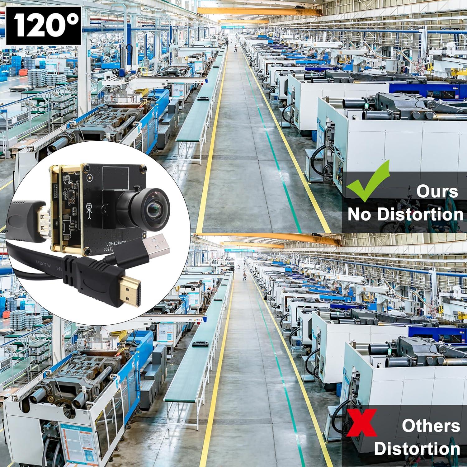 Cámara SVPRO 4K USB HDMI 120° Ángulo Amplio 2X Zoom