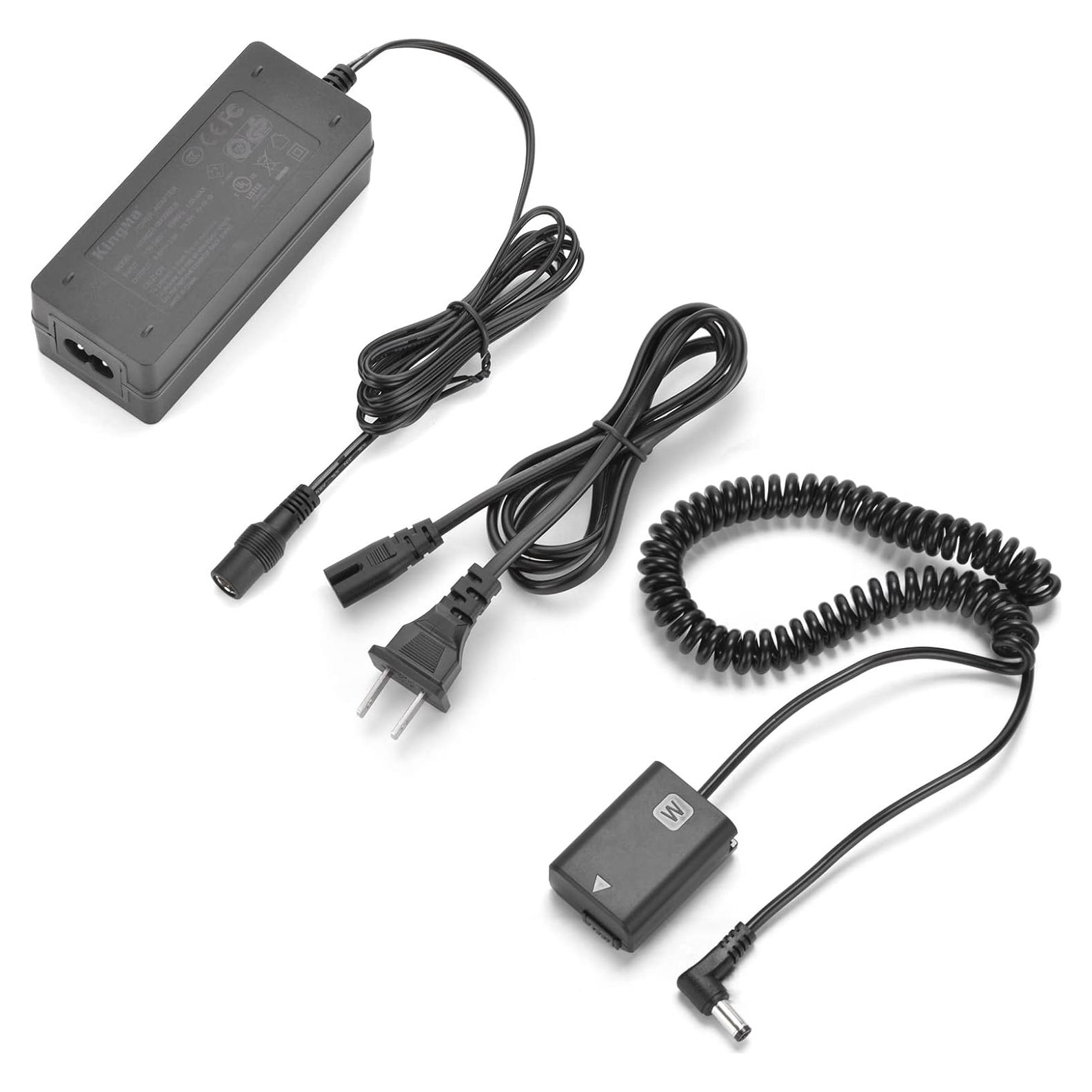 Kit Batería Falsa King Ma NP-FW50 con Adaptador AC/DC para Sony