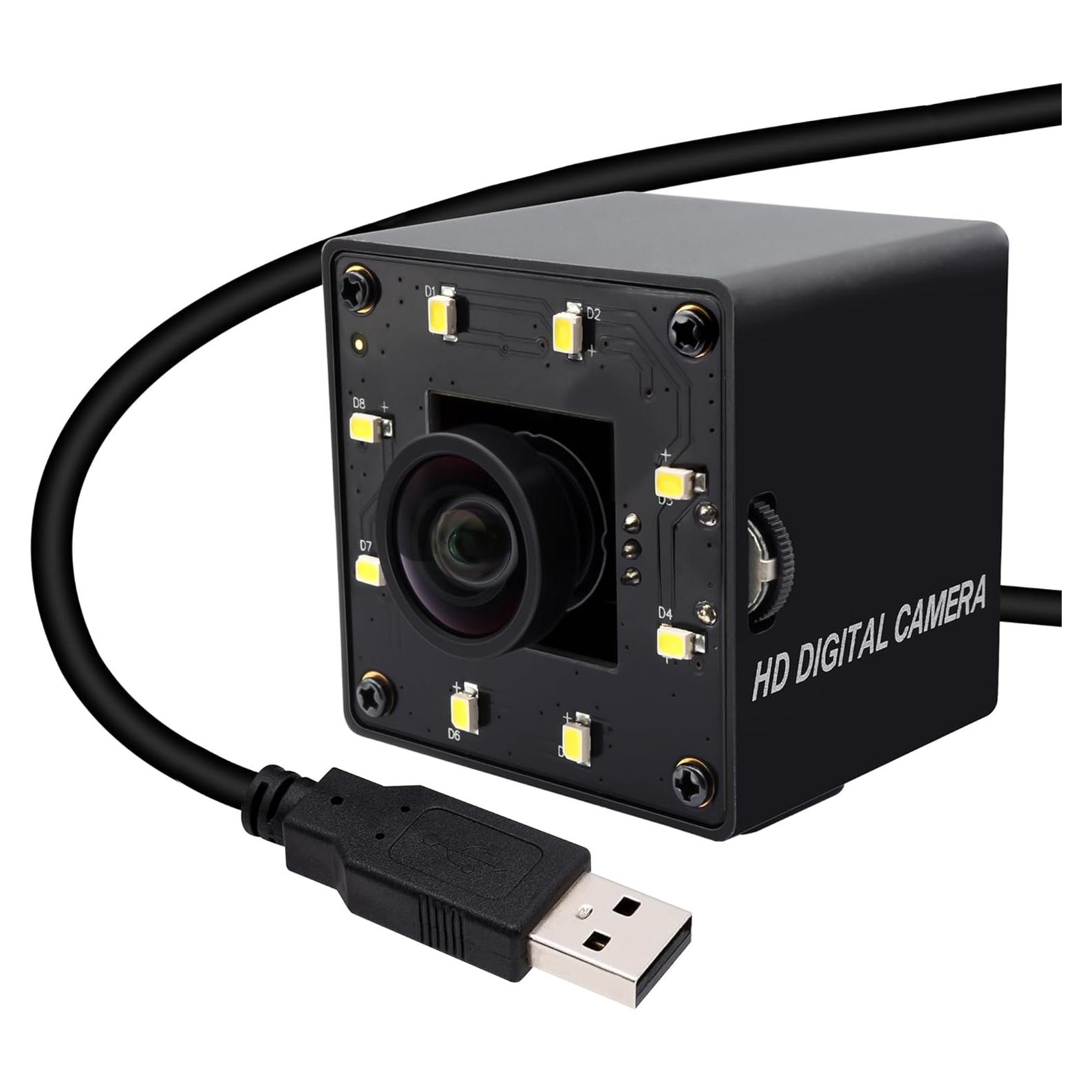 Cámara USB SVPRO 12MP IMX577 con Luz LED para PC y Raspberry Pi