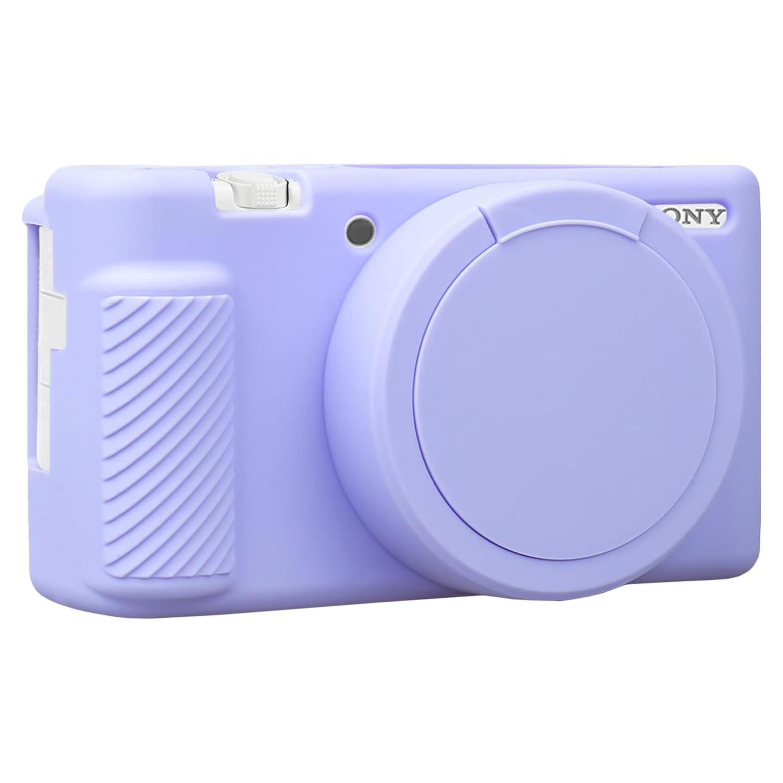 Funda de silicona BOVKE para cámara Sony ZV-1 morado
