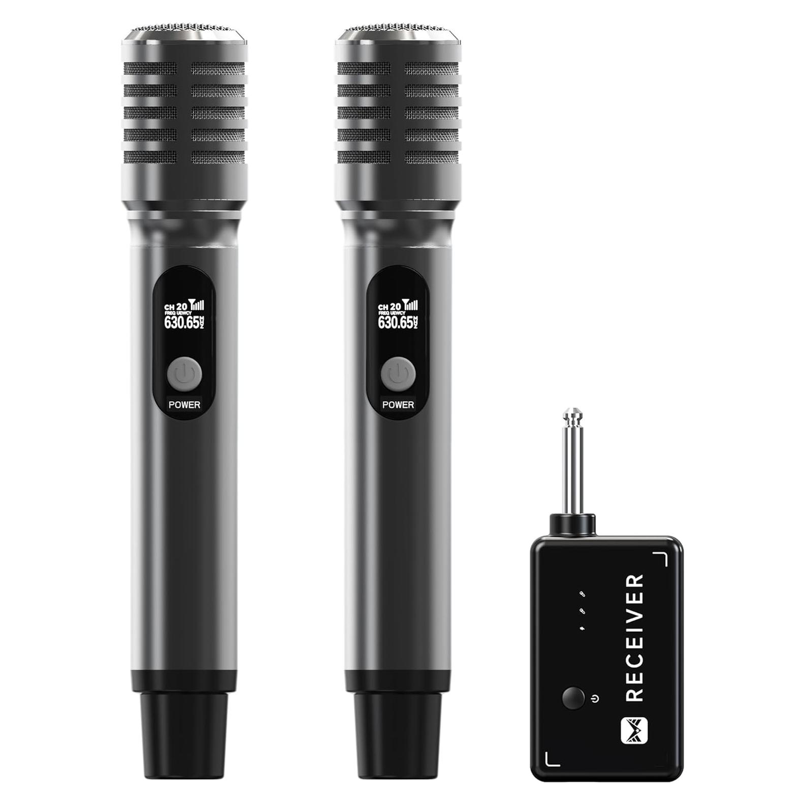 Micrófono Inalámbrico Profesional ECHOMUSSY YA-004, 50h Batería