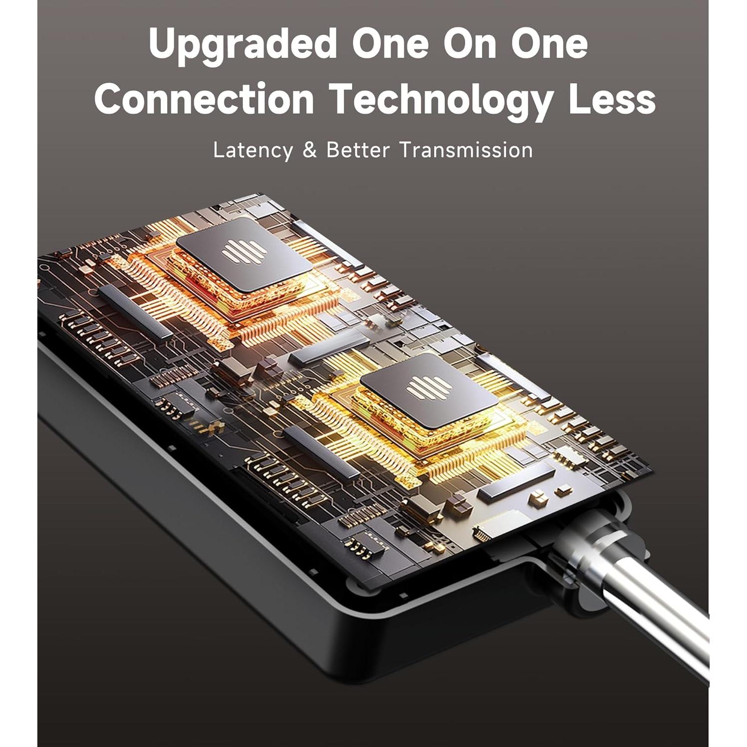 Micrófono Inalámbrico Profesional ECHOMUSSY YA-004, 50h Batería