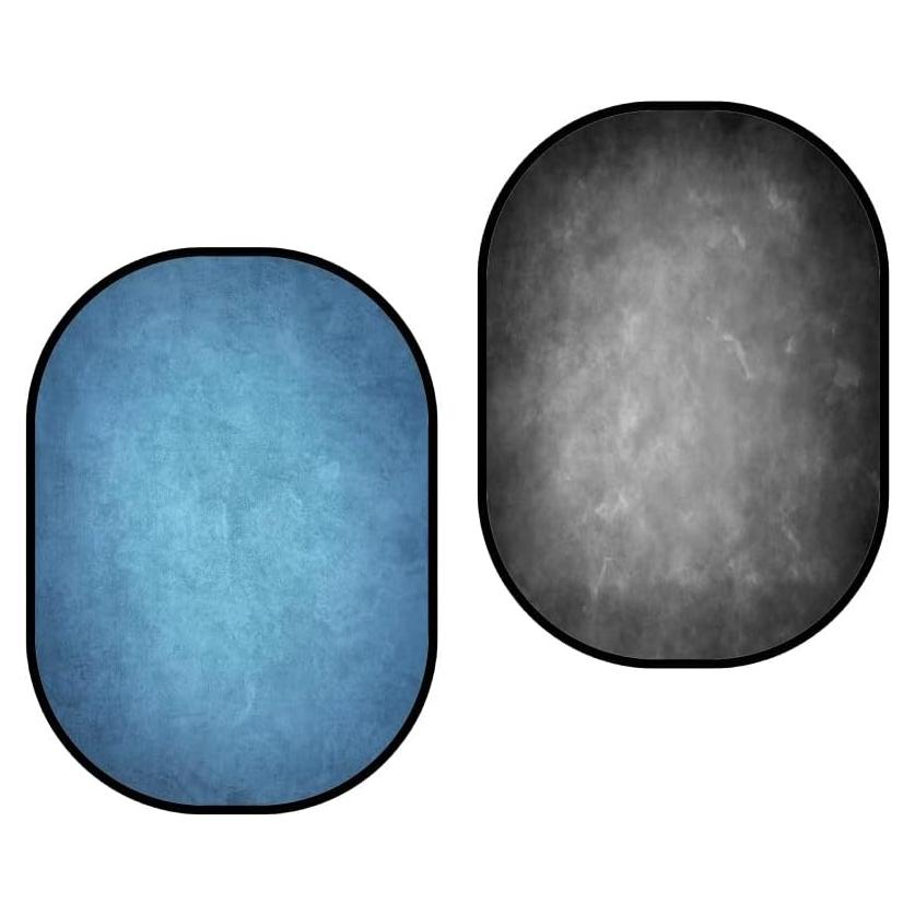 Fondo Plegable Kate 1.5m x 2.0m Azul Gris para Fotografía