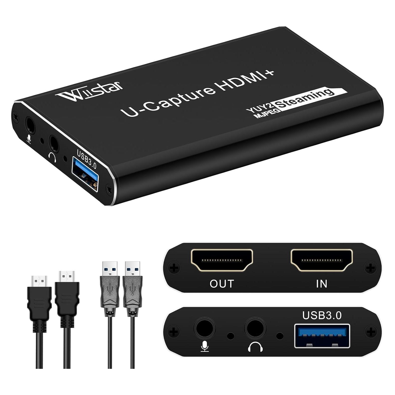 Tarjeta de Captura de Video Wiistar UHV30A 1080P 60fps USB 3.0