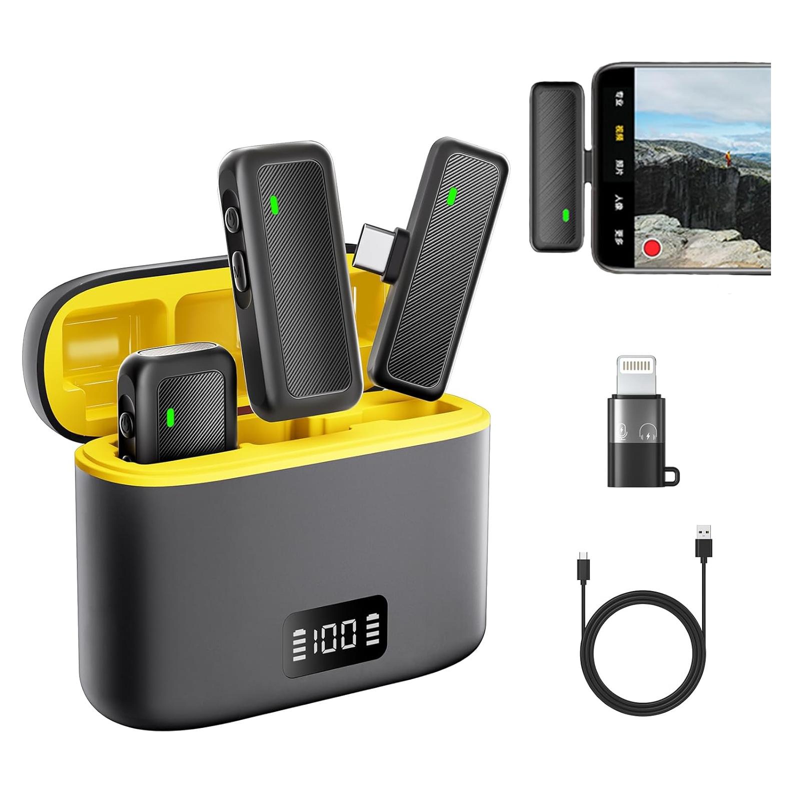 Micrófono Lavalier Inalámbrico Commem AWS-M7Pro-01 con Carga