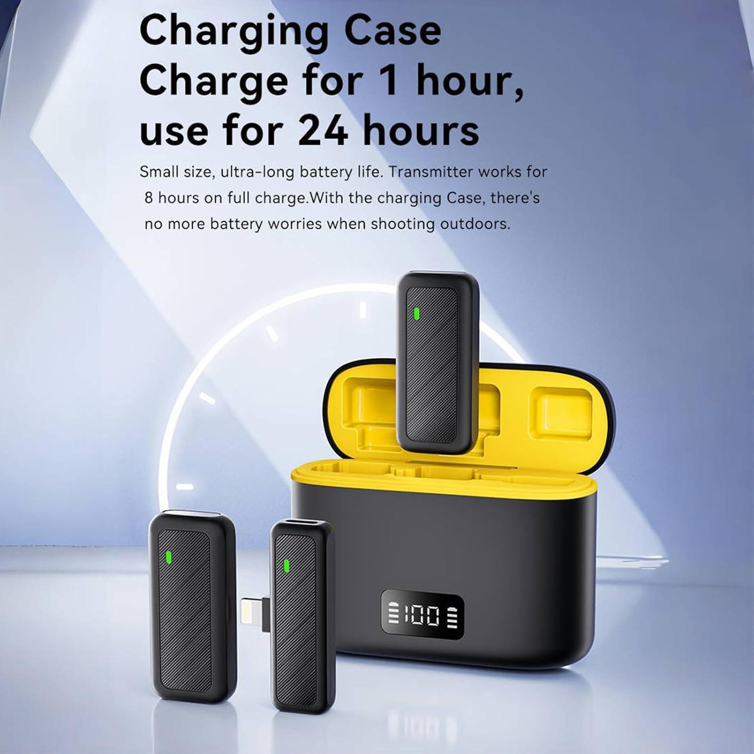 Micrófono Lavalier Inalámbrico Commem AWS-M7Pro-01 con Carga