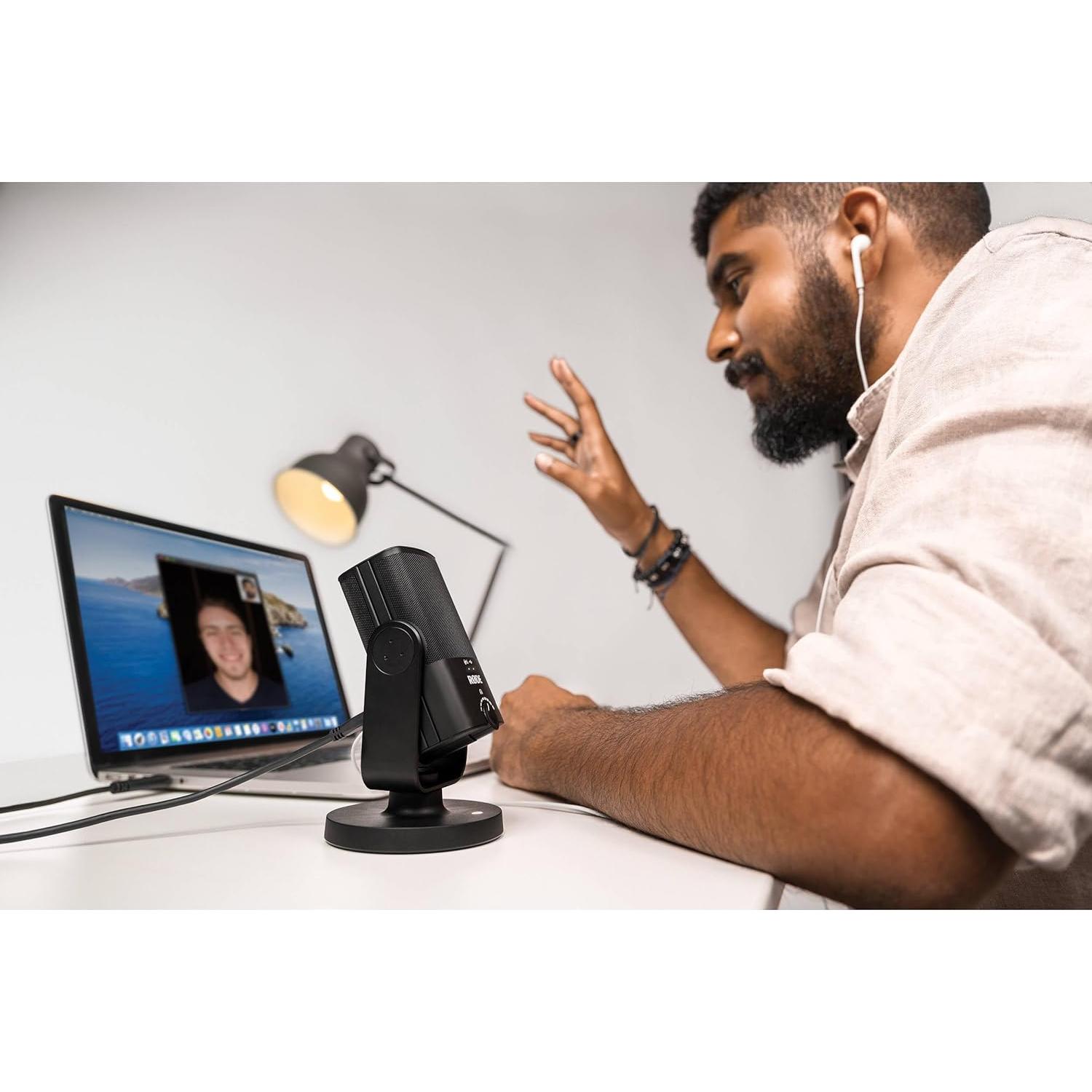 Micrófono USB Rode NT-USB Mini para Podcasting y Streaming