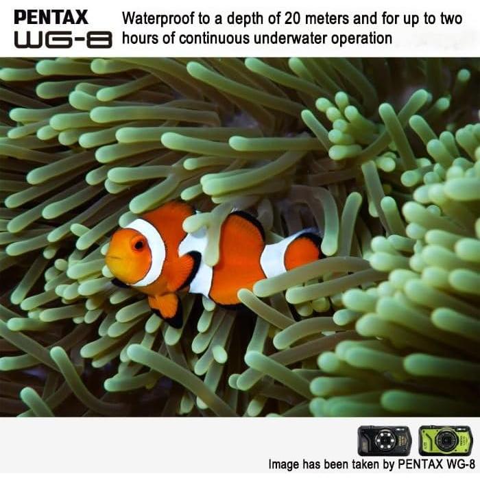 Cámara de Aventura PENTAX WG-8 Negra 20MP 4K Resistente Agua
