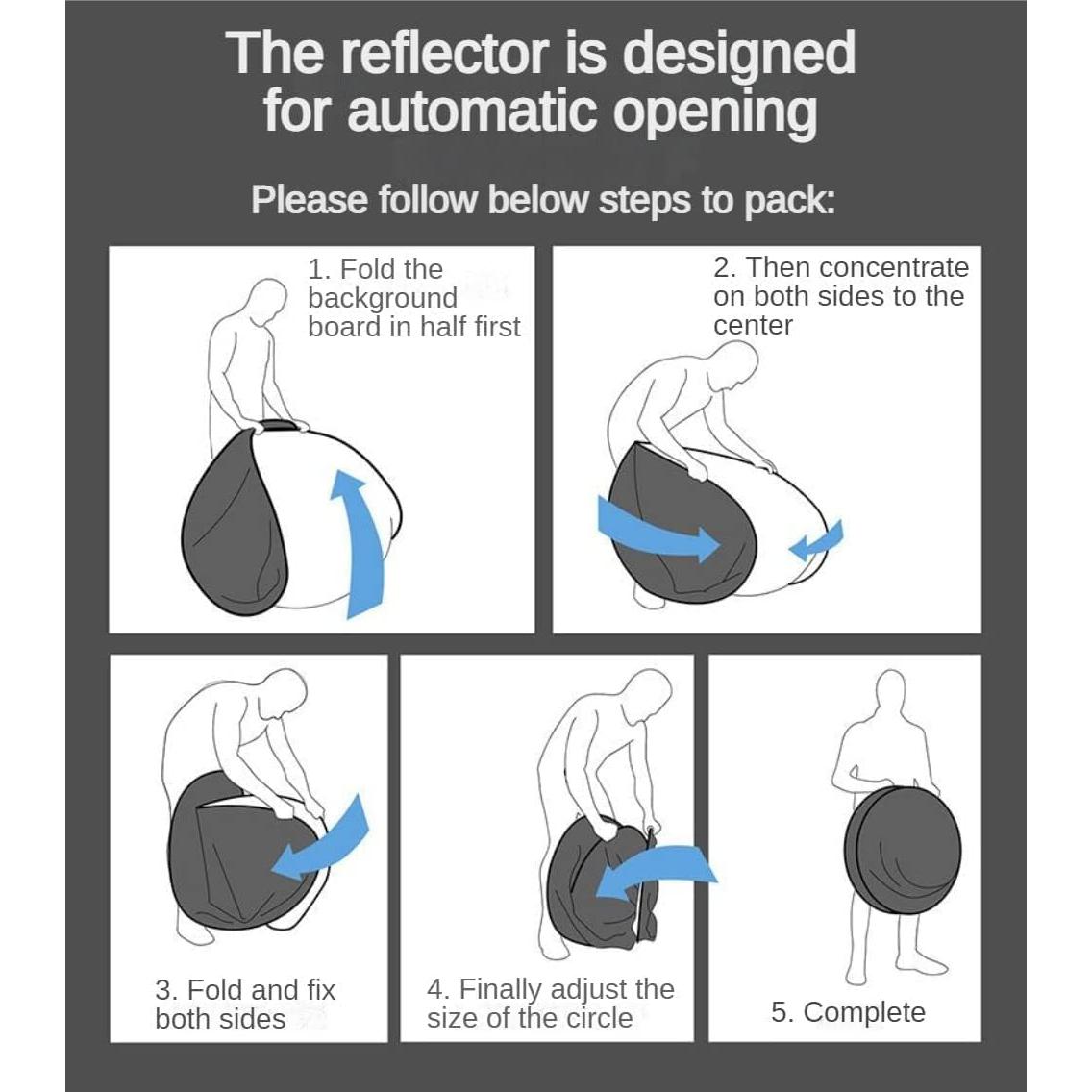 Fondo de Webcam Plegable Daugerlarss 101.6x149.9cm Verde/Azul