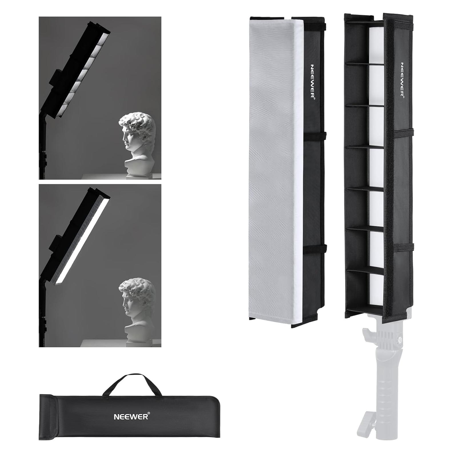 Softbox NEEWER con Rejilla y Difusor para Stick de Luz LED