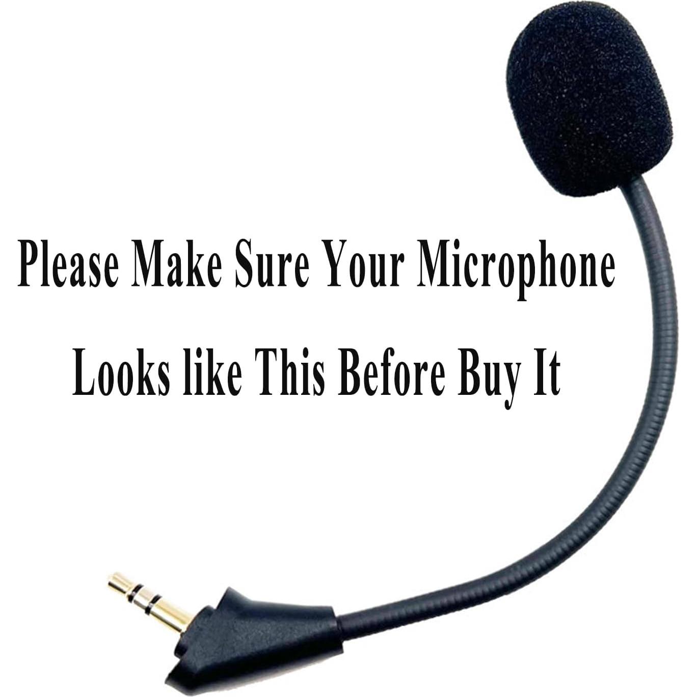 Replacement Cloud Alpha Game Mic Noise Cancelling Microphone Boom only for Kingston HyperX Cloud Alpha/Cloud Alpha S Pro PS4 PS5 Computer PC Gaming Headsets 3.5mm Jack