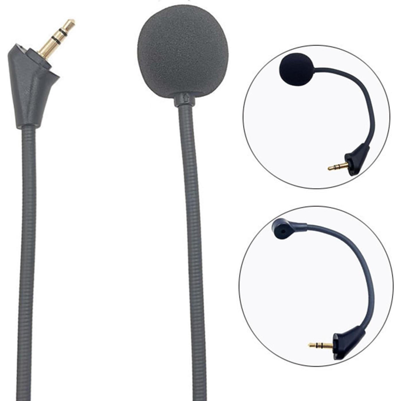 Replacement Cloud Alpha Game Mic Noise Cancelling Microphone Boom only for Kingston HyperX Cloud Alpha/Cloud Alpha S Pro PS4 PS5 Computer PC Gaming Headsets 3.5mm Jack