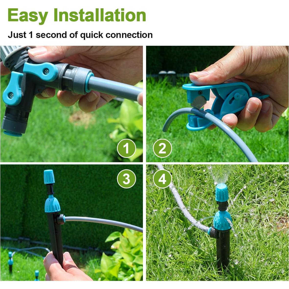 Kit de Riego por Goteo 30m Fujin con Accesorios 12mm 6mm