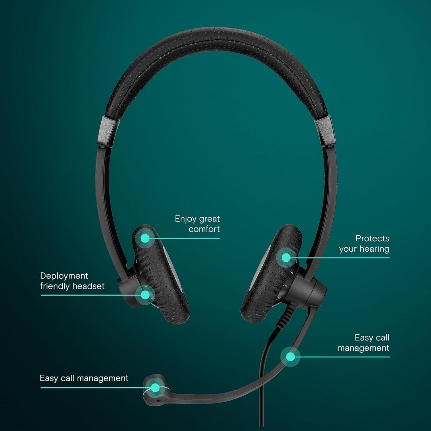 Auricular Binaural USB Sennheiser SC 75 MS Negro