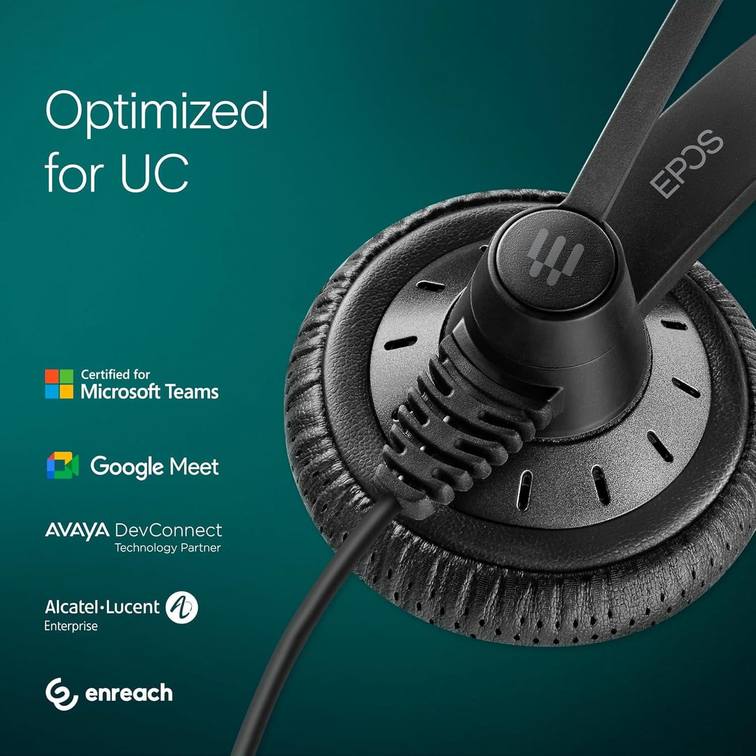 Auricular Binaural USB Sennheiser SC 75 MS Negro