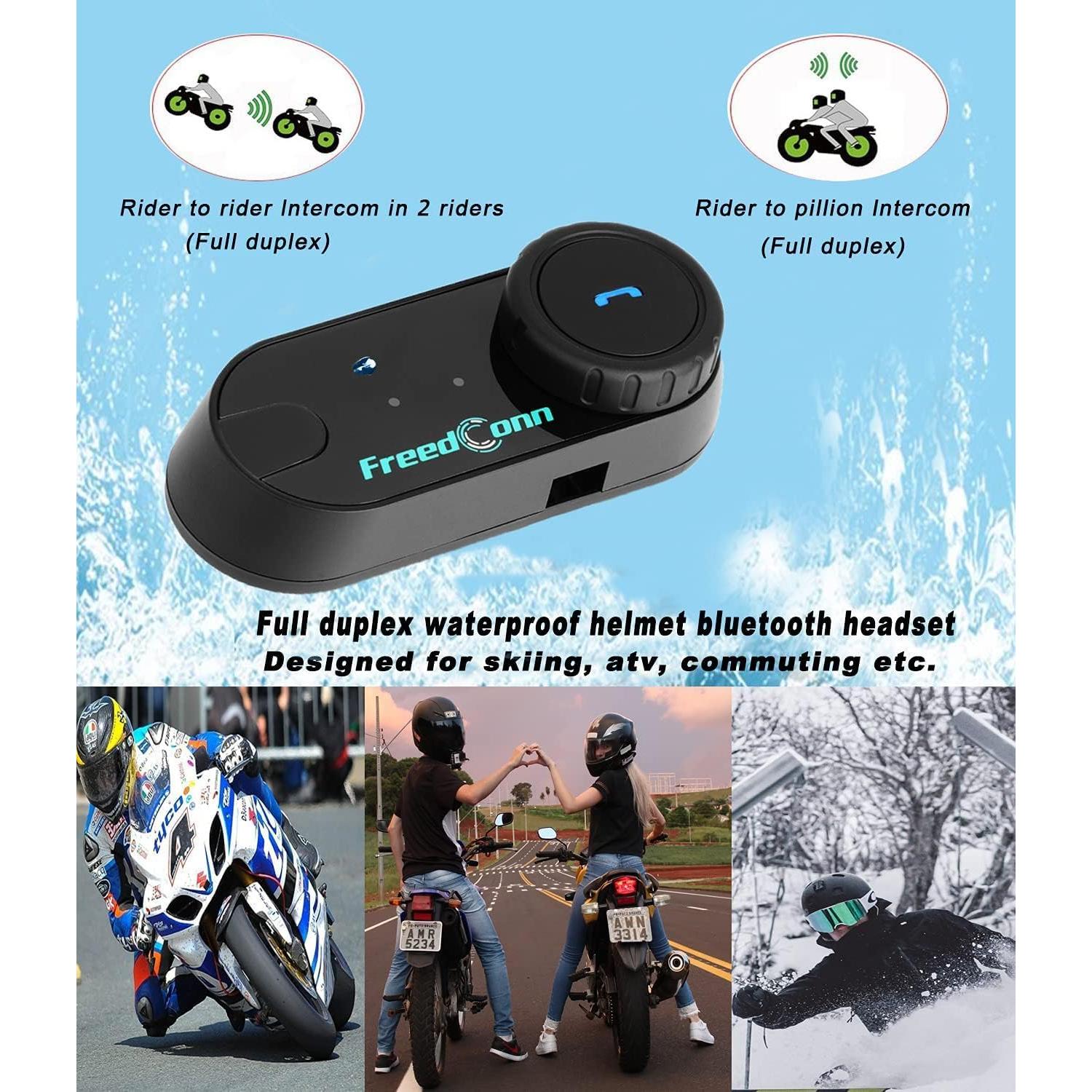 Auricular Bluetooth FreedConn TCOM-VB para Motocicleta 10h