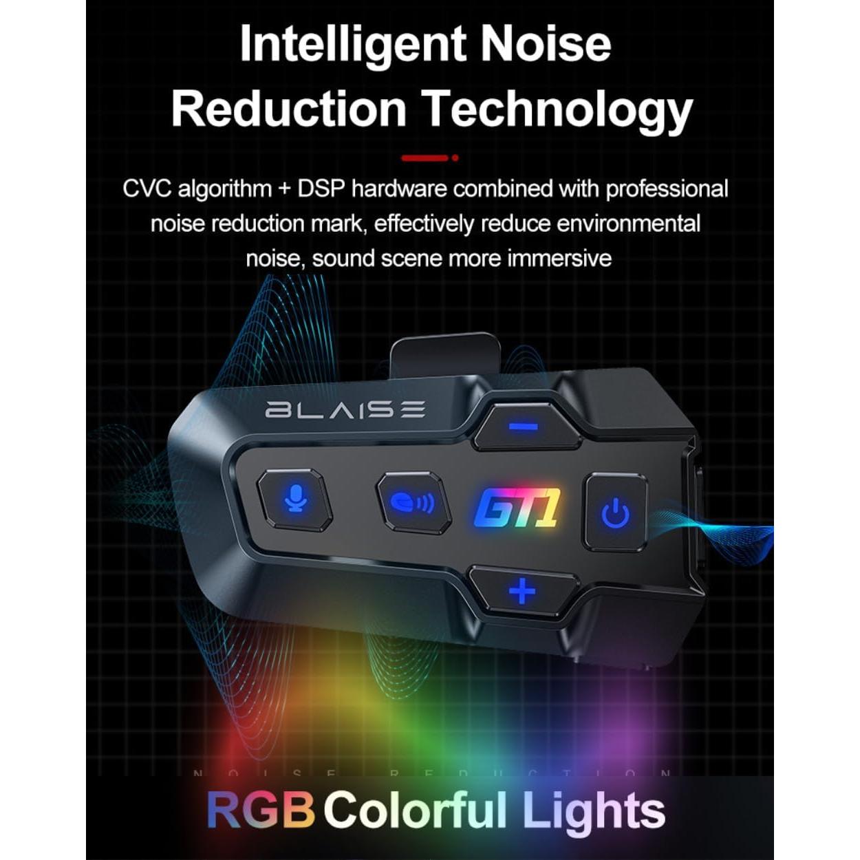 Auricular Bluetooth Logto GT1 Intercomunicador Motocicleta IPX6