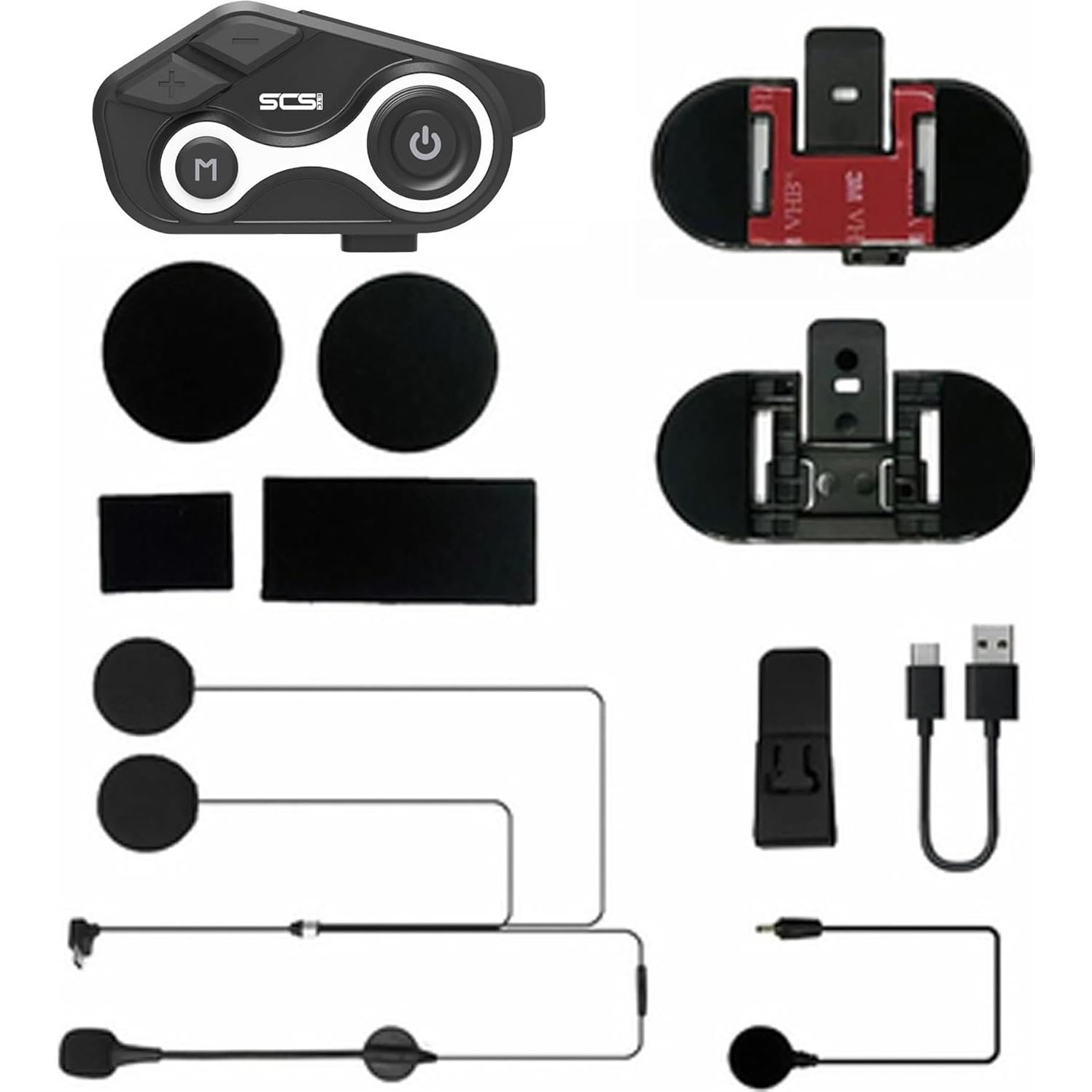 Intercomunicador Bluetooth SCSETC S8X para Motocicleta IP67