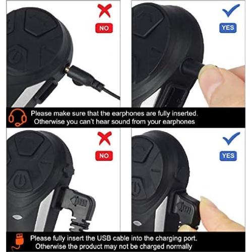 Intercomunicador Bluetooth QSPORTPEAK BT-S3 para Motocicleta