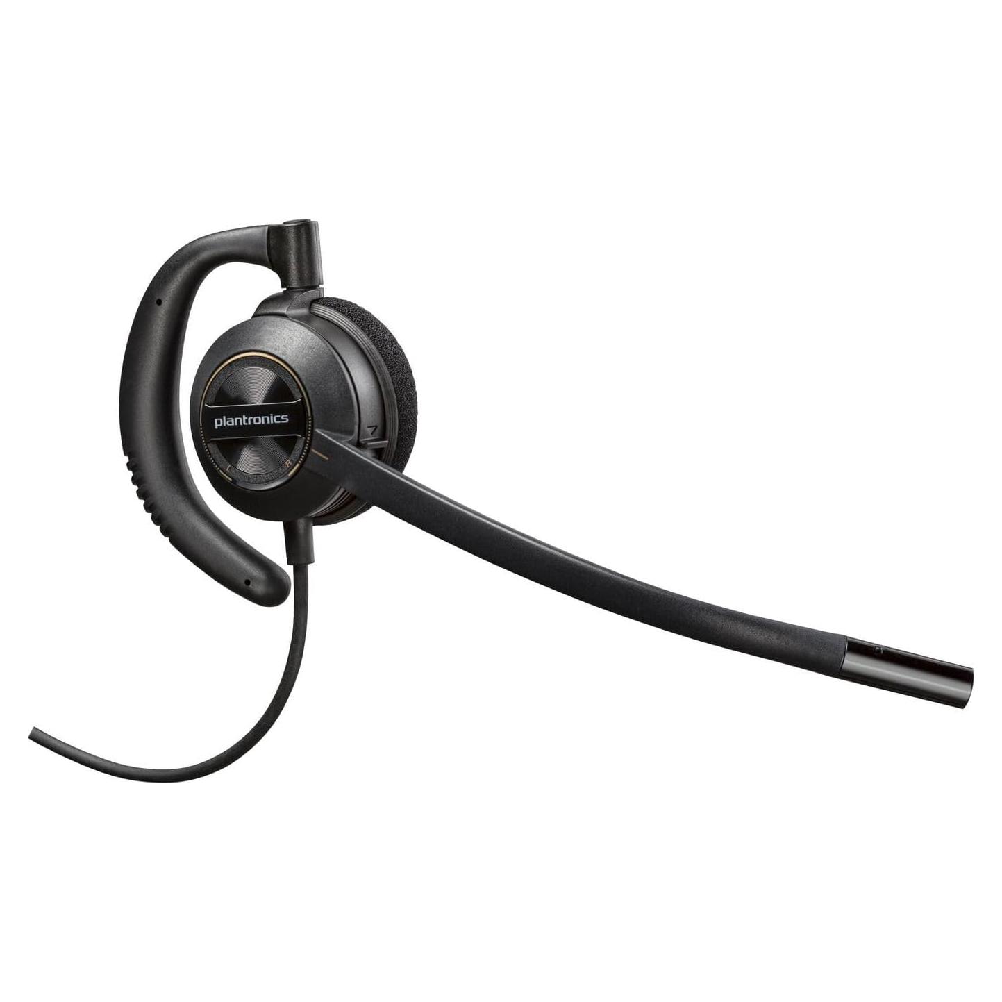 Auricular con cable Plantronics HW530D - Negro, USB, 21.9g