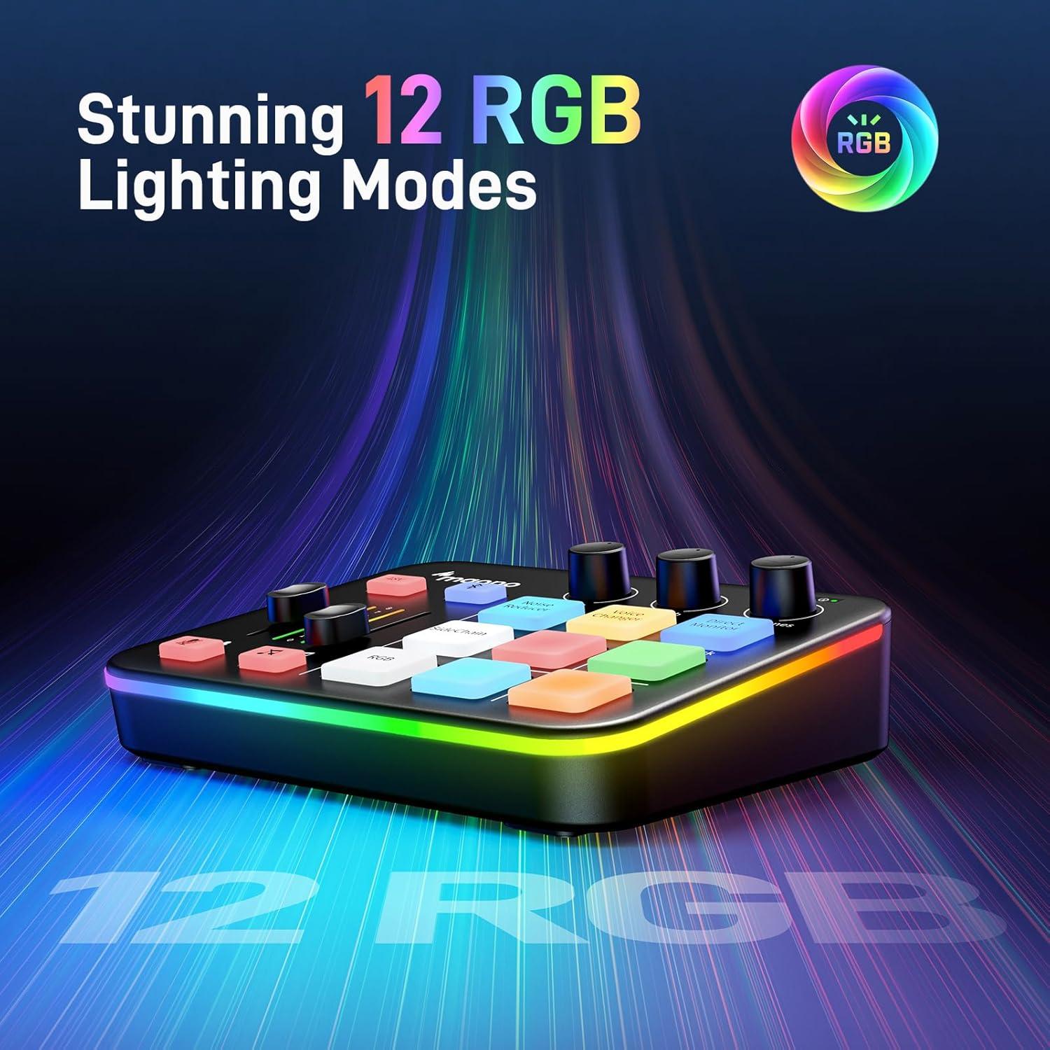 Micrófono Dinámico USB MAONO PD200X con Mezclador para Streaming