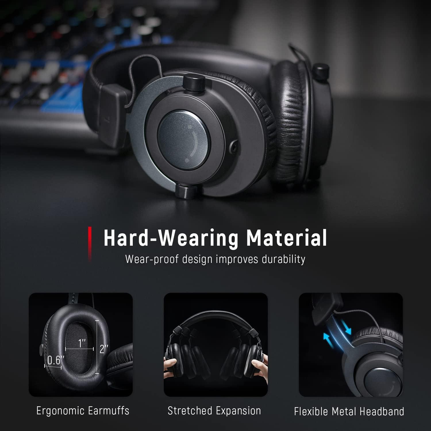 Micrófono USB FIFINE T669R y Auriculares Circumaurales H8