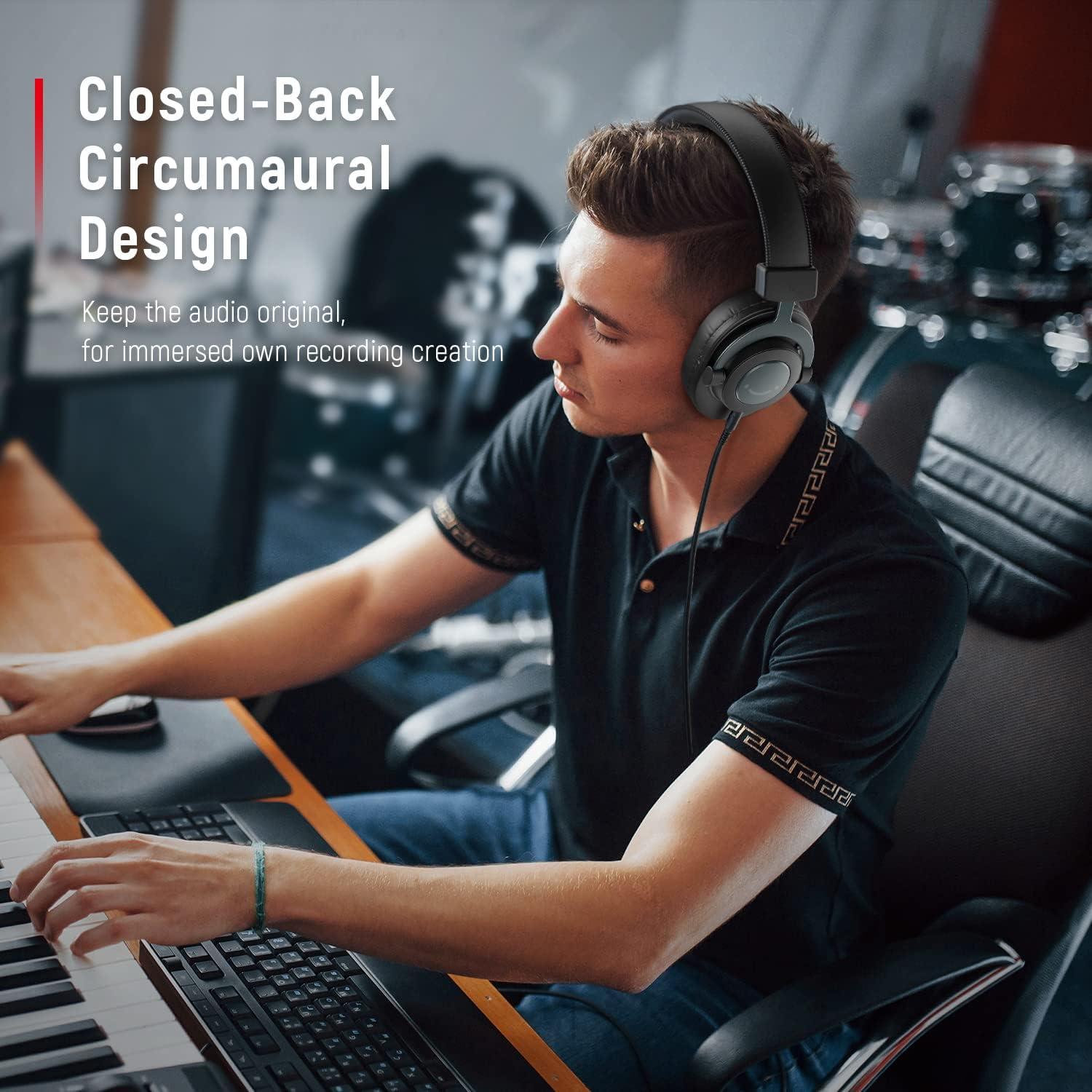 Micrófono de Condensador USB FIFINE con Auriculares de Estudio